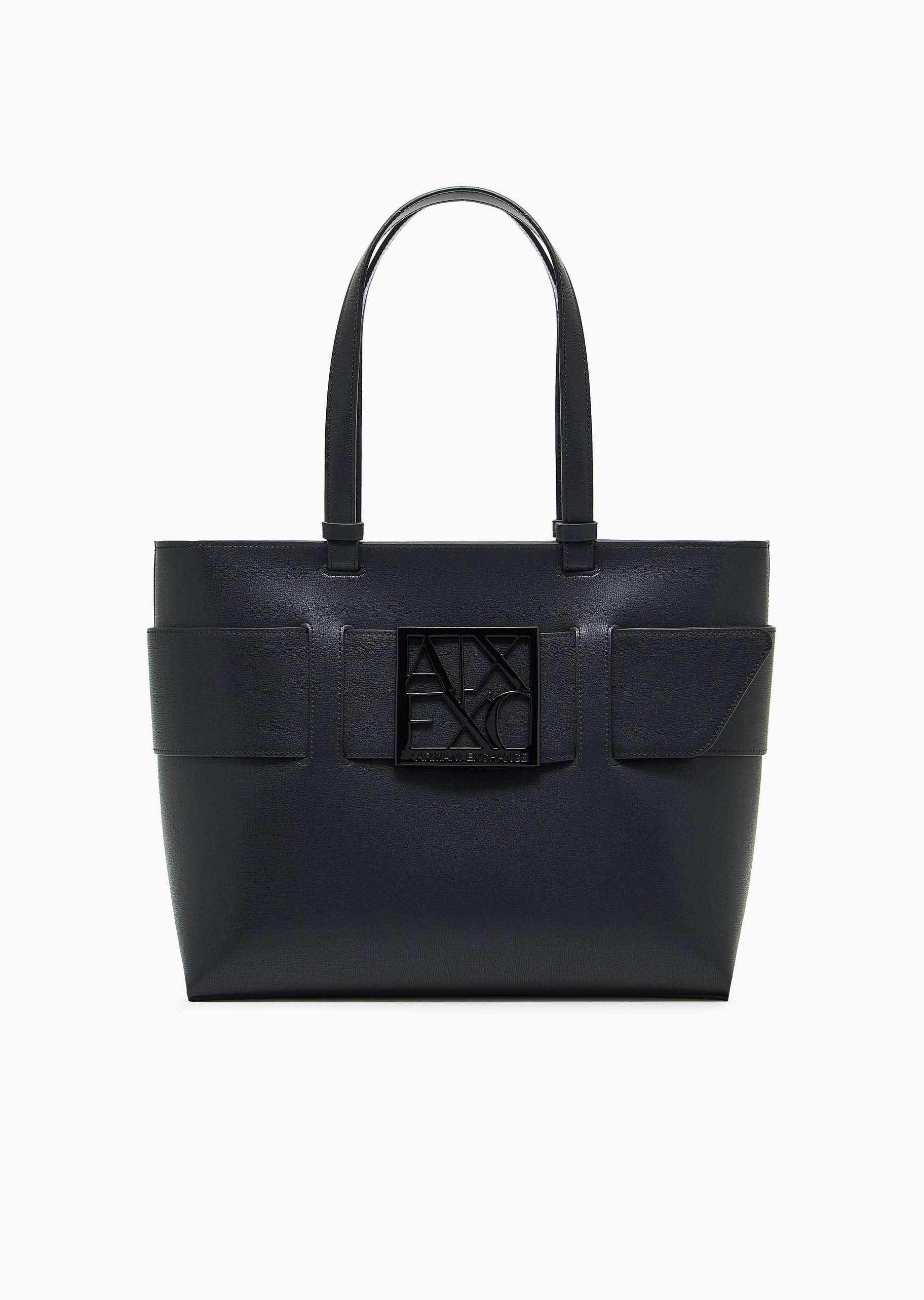 ARMANI EXCHANGE 女士中号拉链镂空饰带通勤风手提托特包