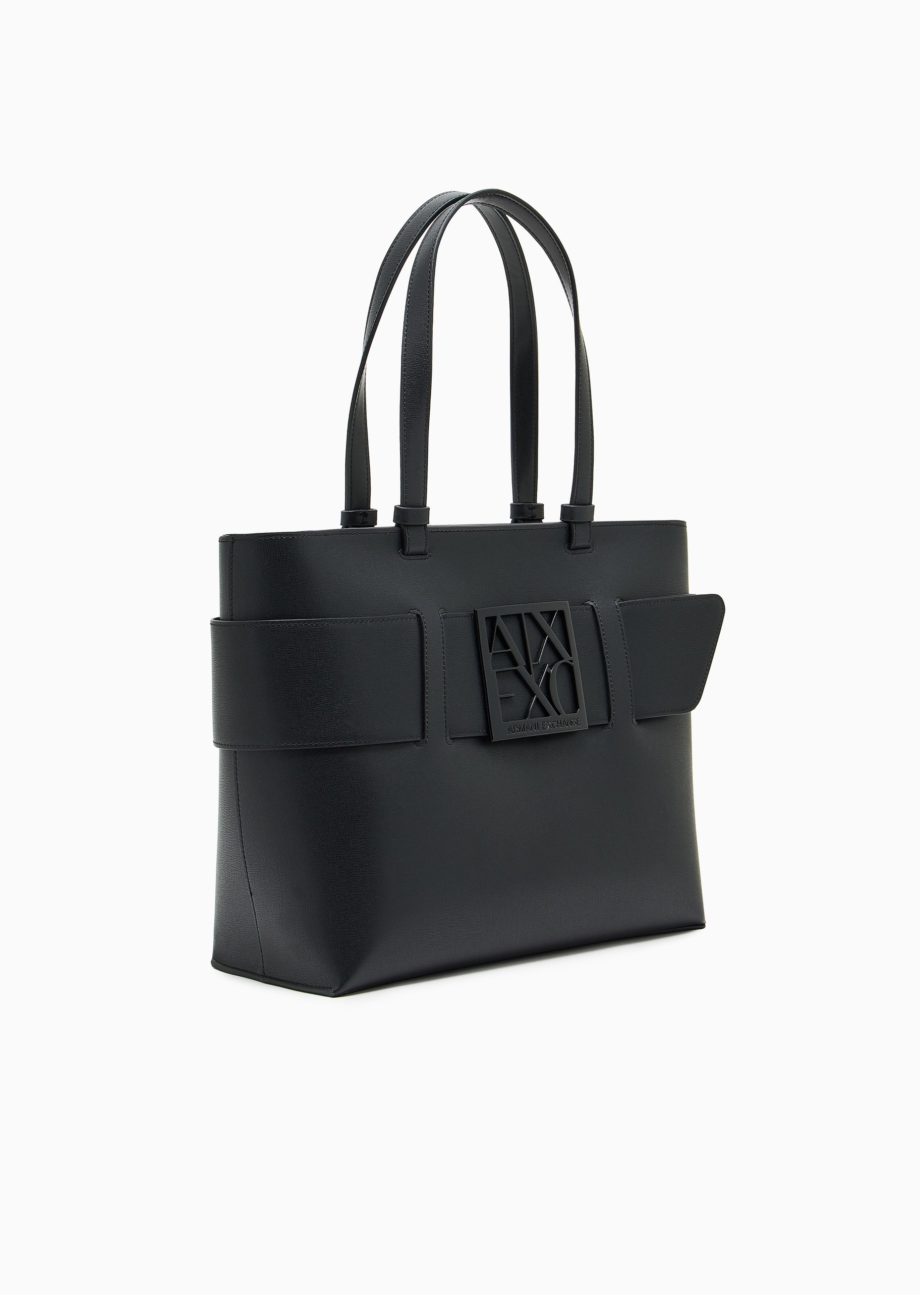 ARMANI EXCHANGE 女士中号拉链镂空饰带通勤风手提托特包