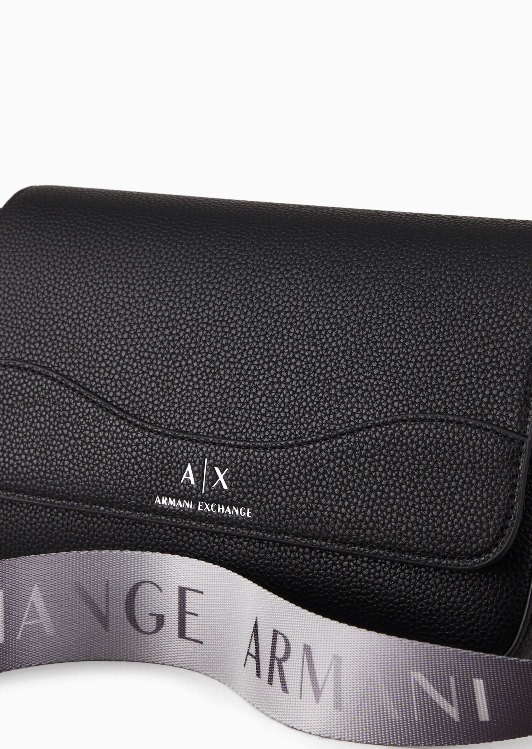 ARMANI EXCHANGE 女士翻盖长方形多卡位可拆肩带斜挎邮差包