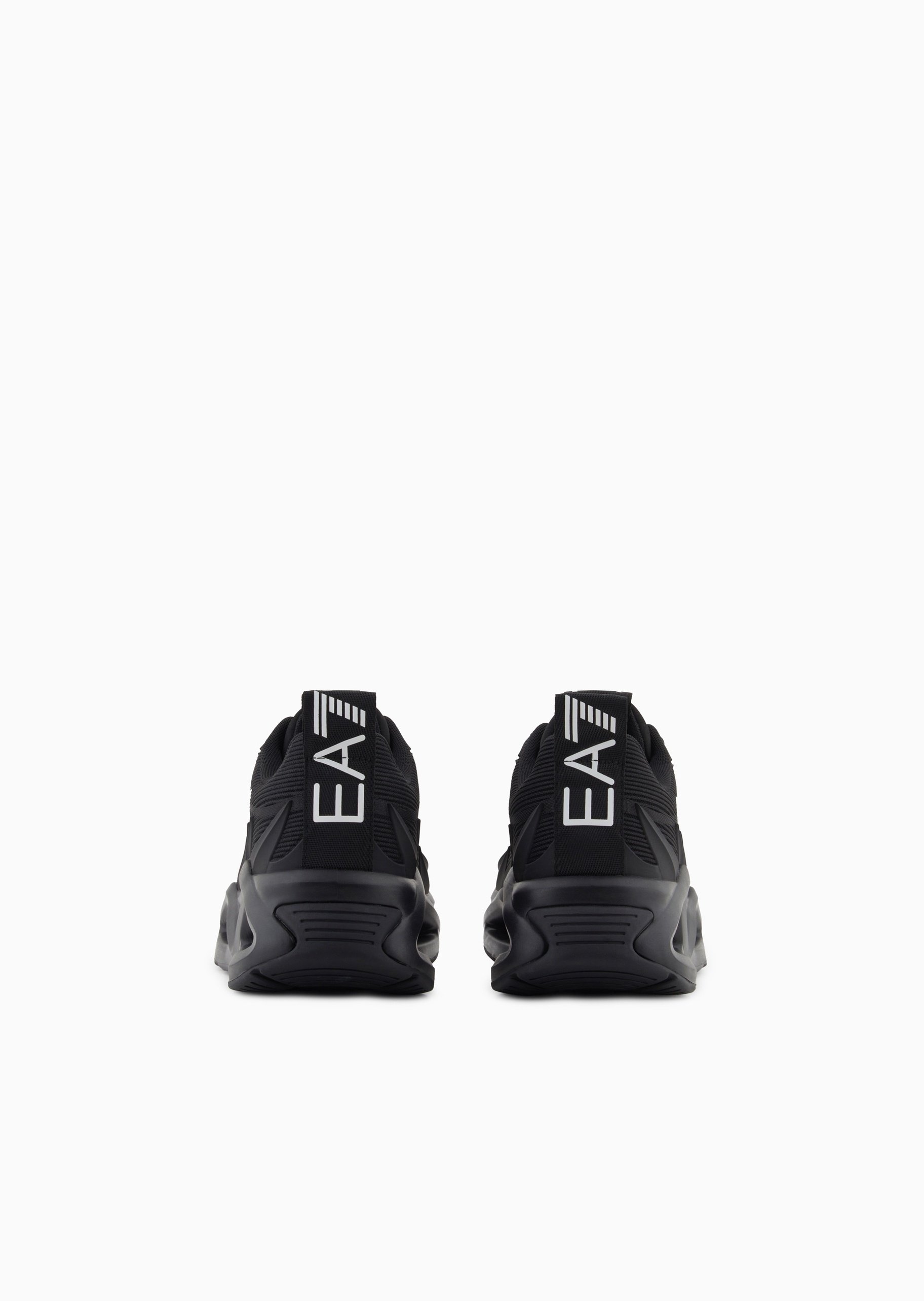 EA7 男女同款系带低帮镂空中底跑步休闲鞋