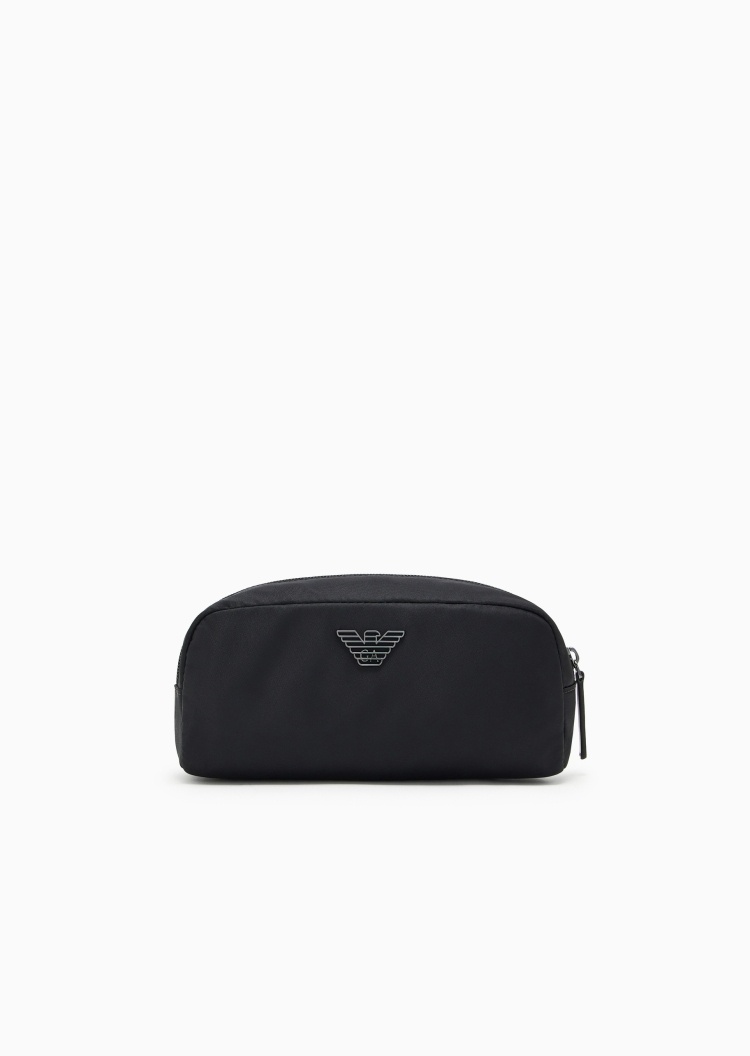 Emporio Armani 男士拉链商务休闲通勤鹰标手拿包