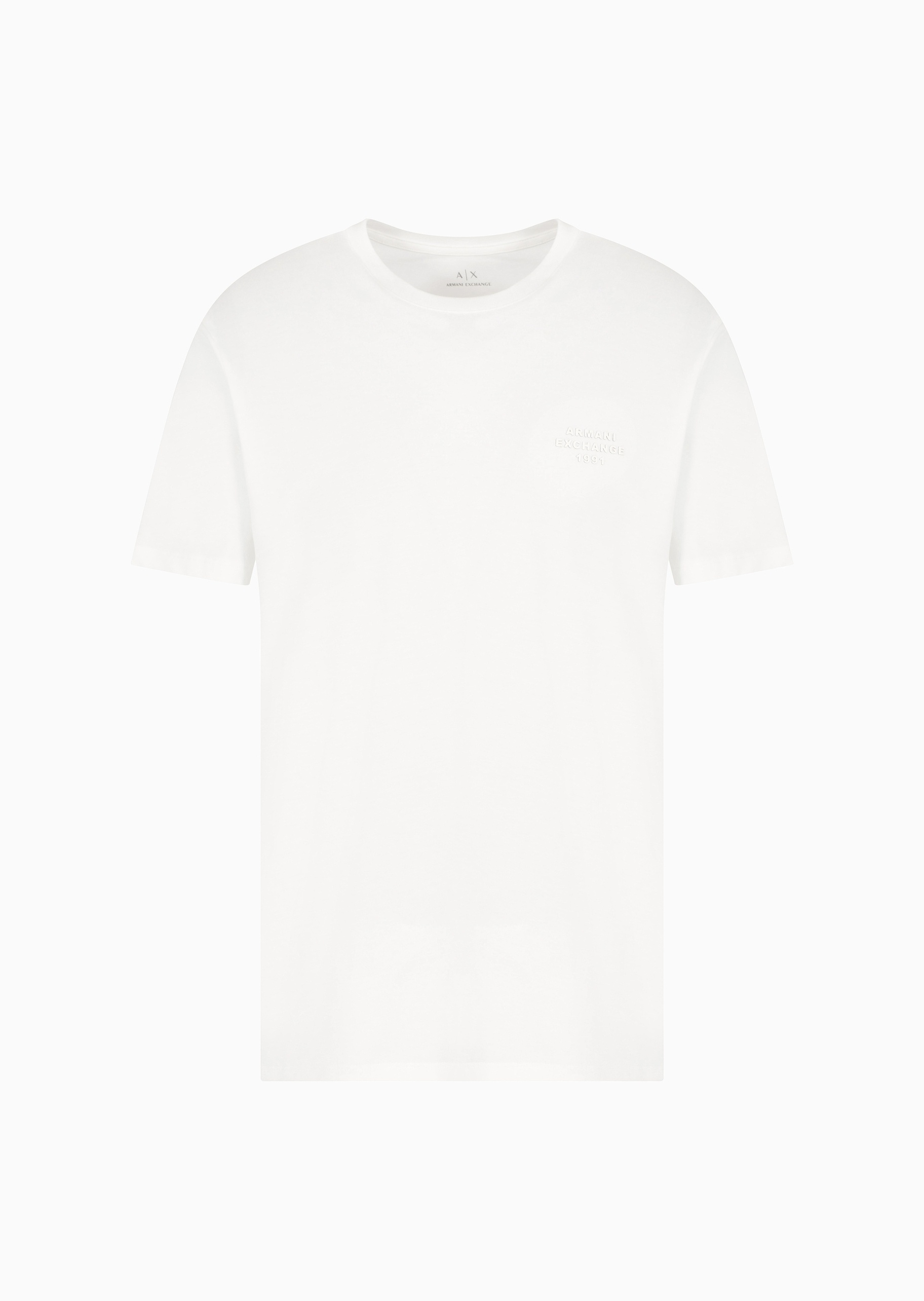 ARMANI EXCHANGE 男士全棉宽松短袖圆领纯色休闲T恤