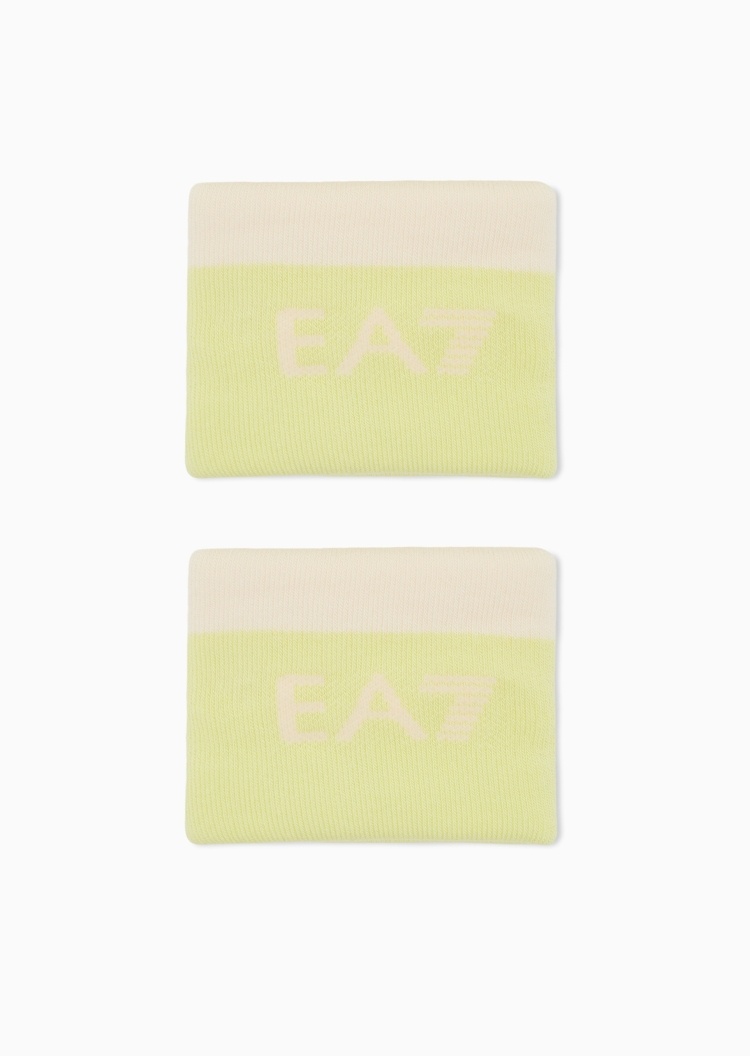 EA7 女士微弹一副装提花护腕运动腕带