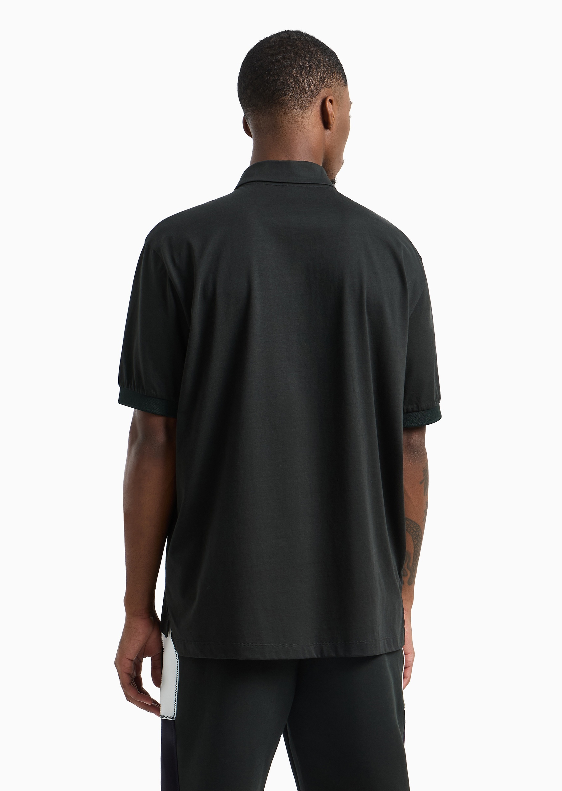 ARMANI EXCHANGE 男士全棉宽松短袖翻领休闲多色Polo衫