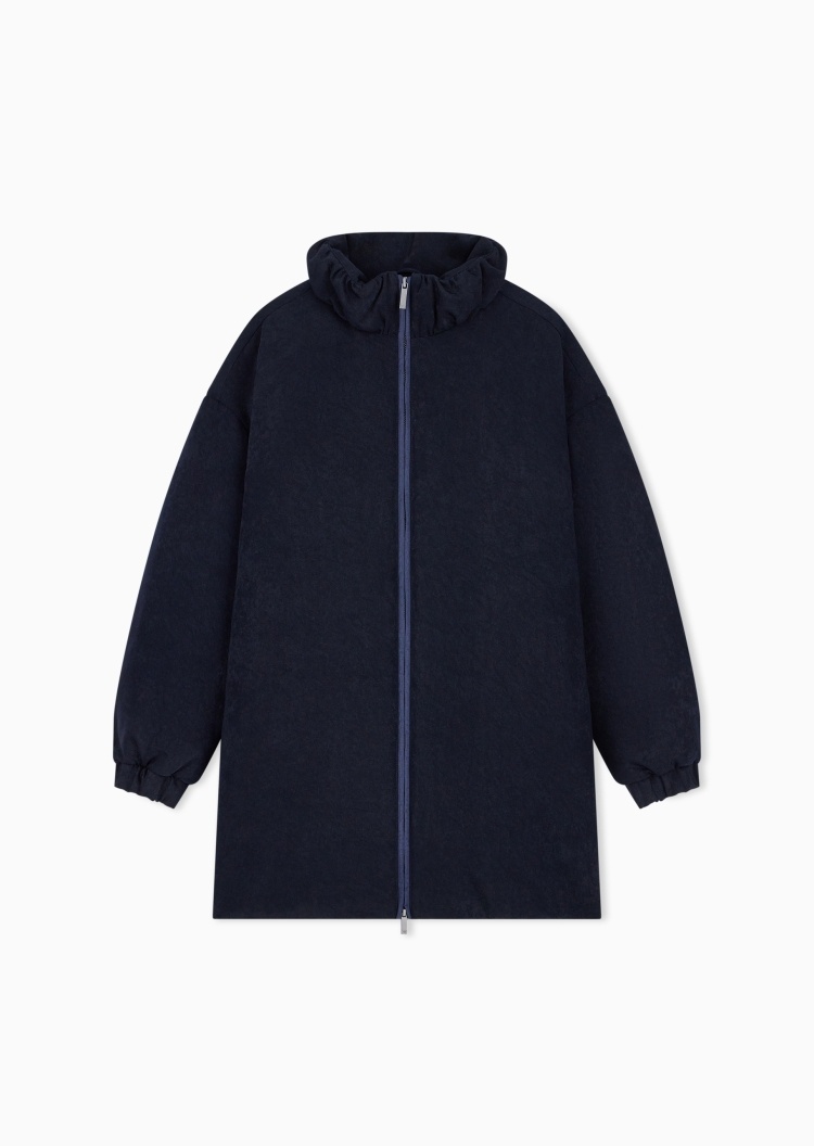 Emporio Armani 女士立领直身通勤拉链羽绒服外套