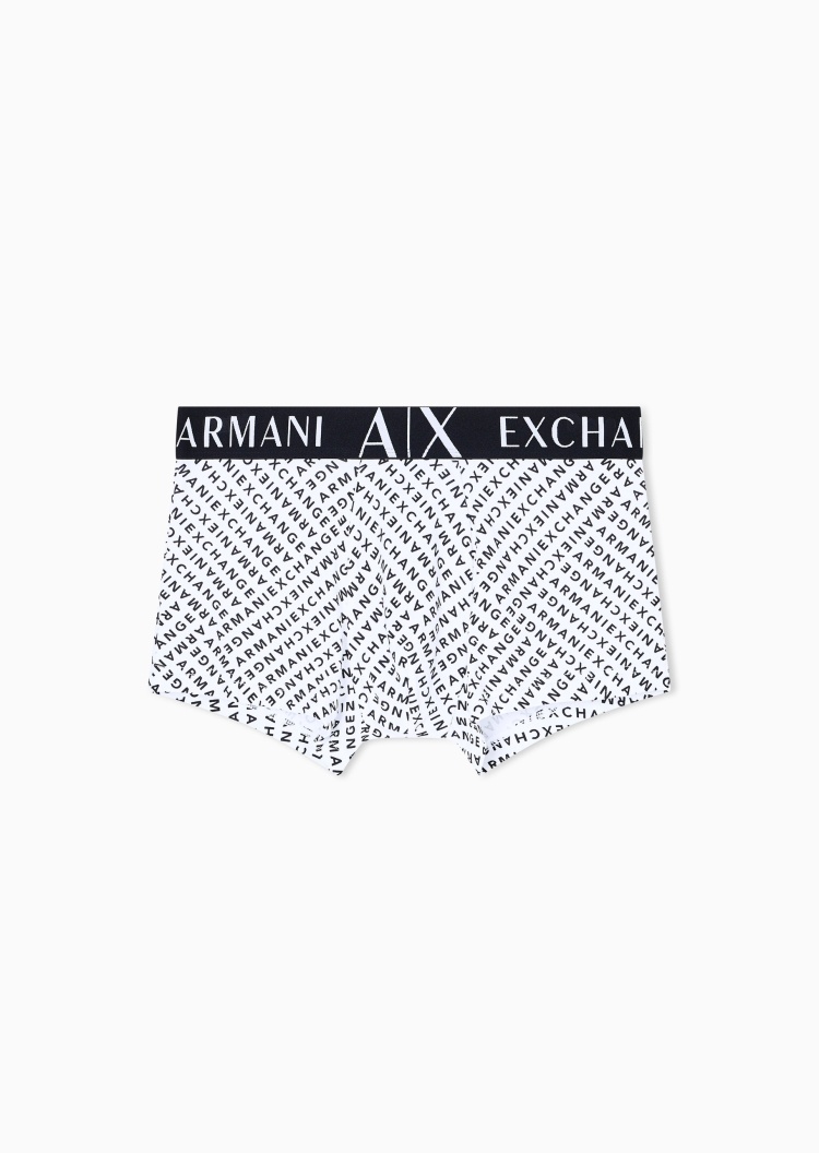 ARMANI EXCHANGE 男士字母印花纯棉平角内裤轻奢礼物