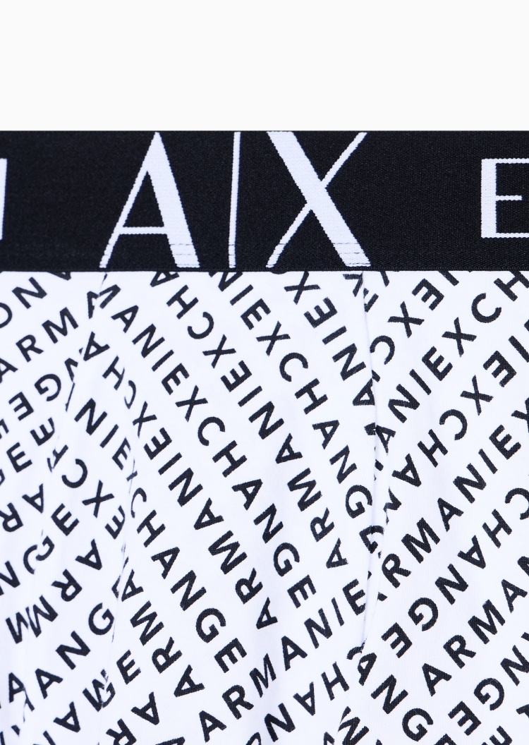ARMANI EXCHANGE 男士字母印花纯棉平角内裤轻奢礼物
