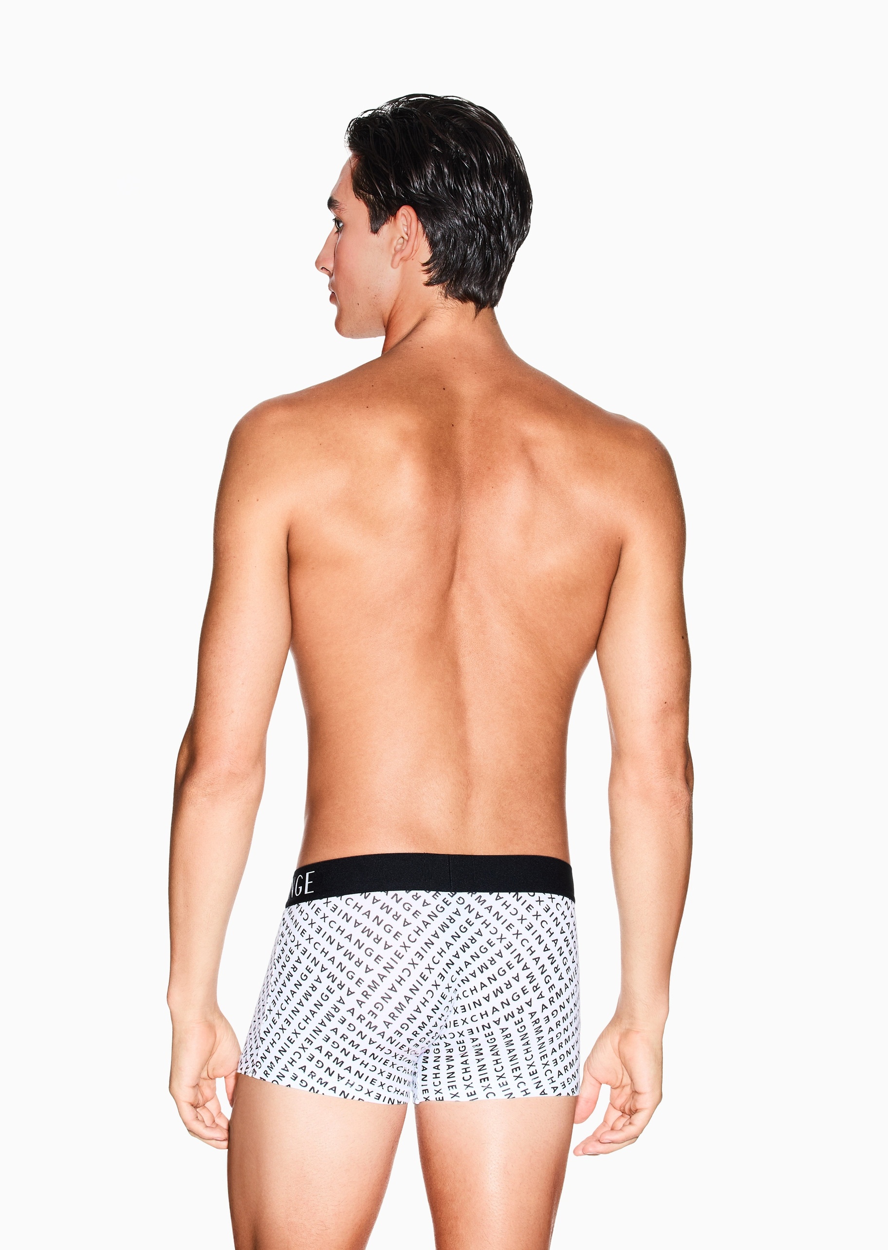 ARMANI EXCHANGE 男士字母印花纯棉平角内裤轻奢礼物