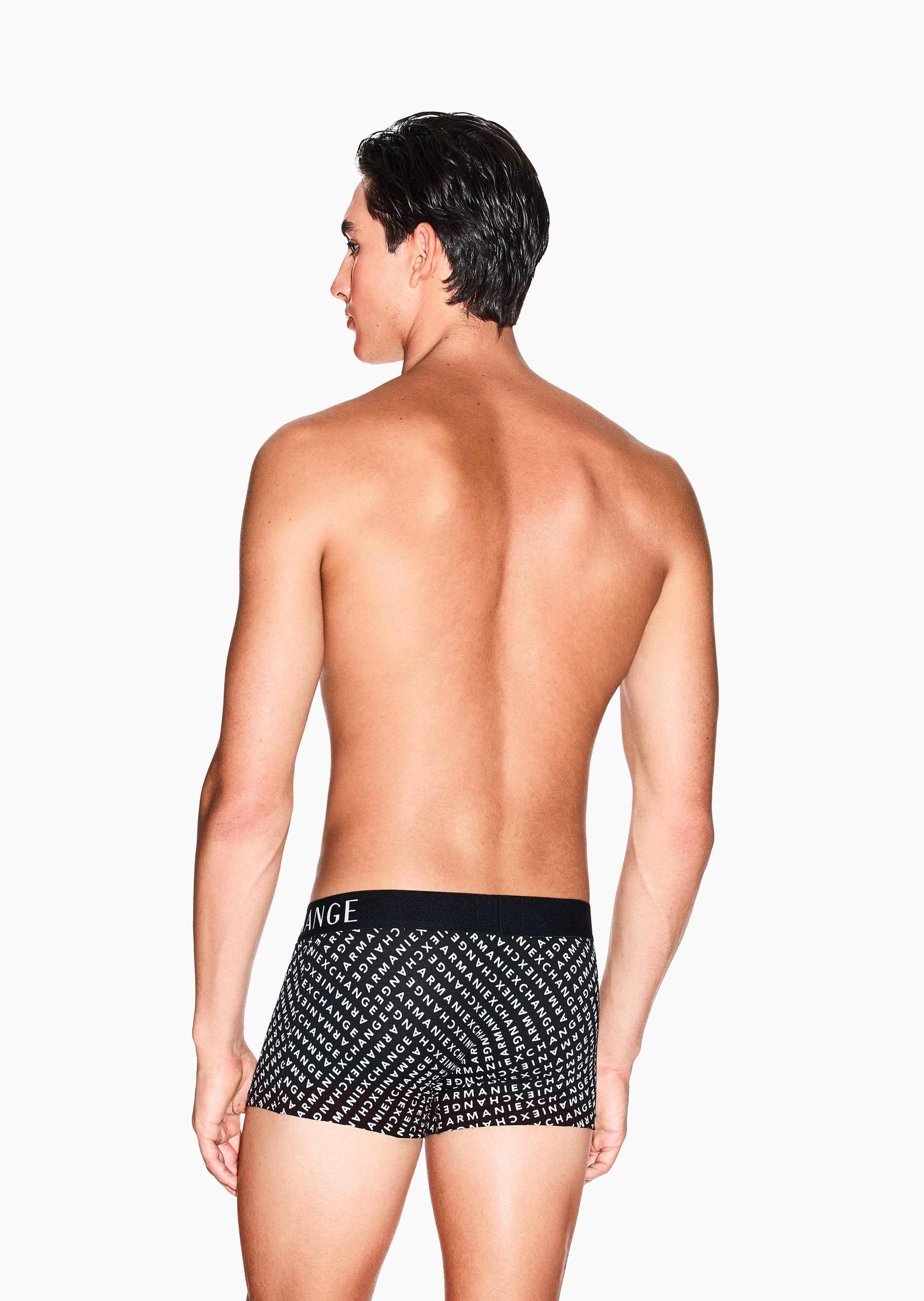 ARMANI EXCHANGE 男士字母印花纯棉平角内裤轻奢礼物