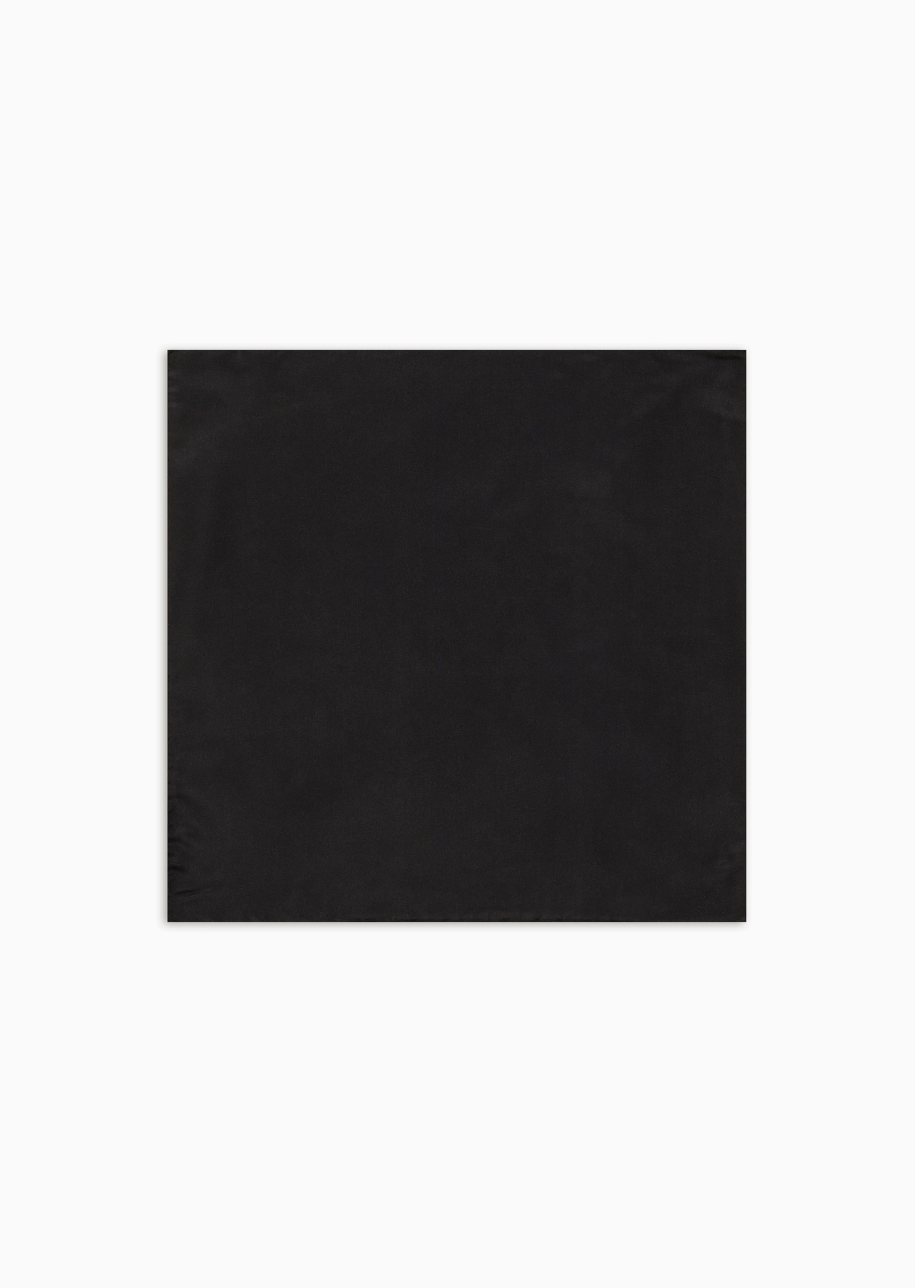 Emporio Armani 男士桑蚕丝方形经典简约纯色口袋巾