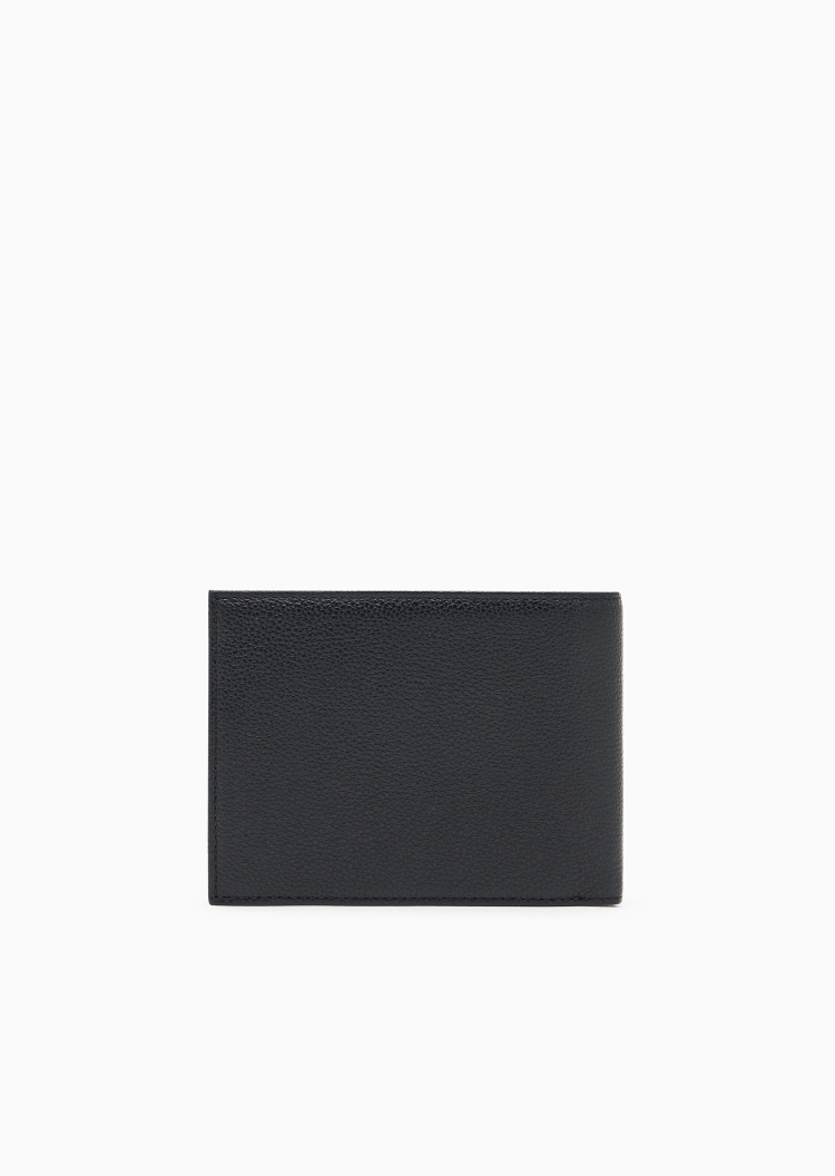 Emporio Armani 男士牛皮革对折多卡位翻盖内袋钱包