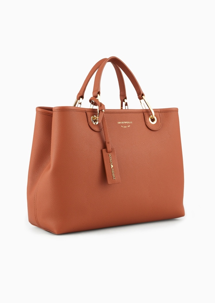 Emporio Armani 女士中号磁扣子母包可拆肩带手提斜挎托特包