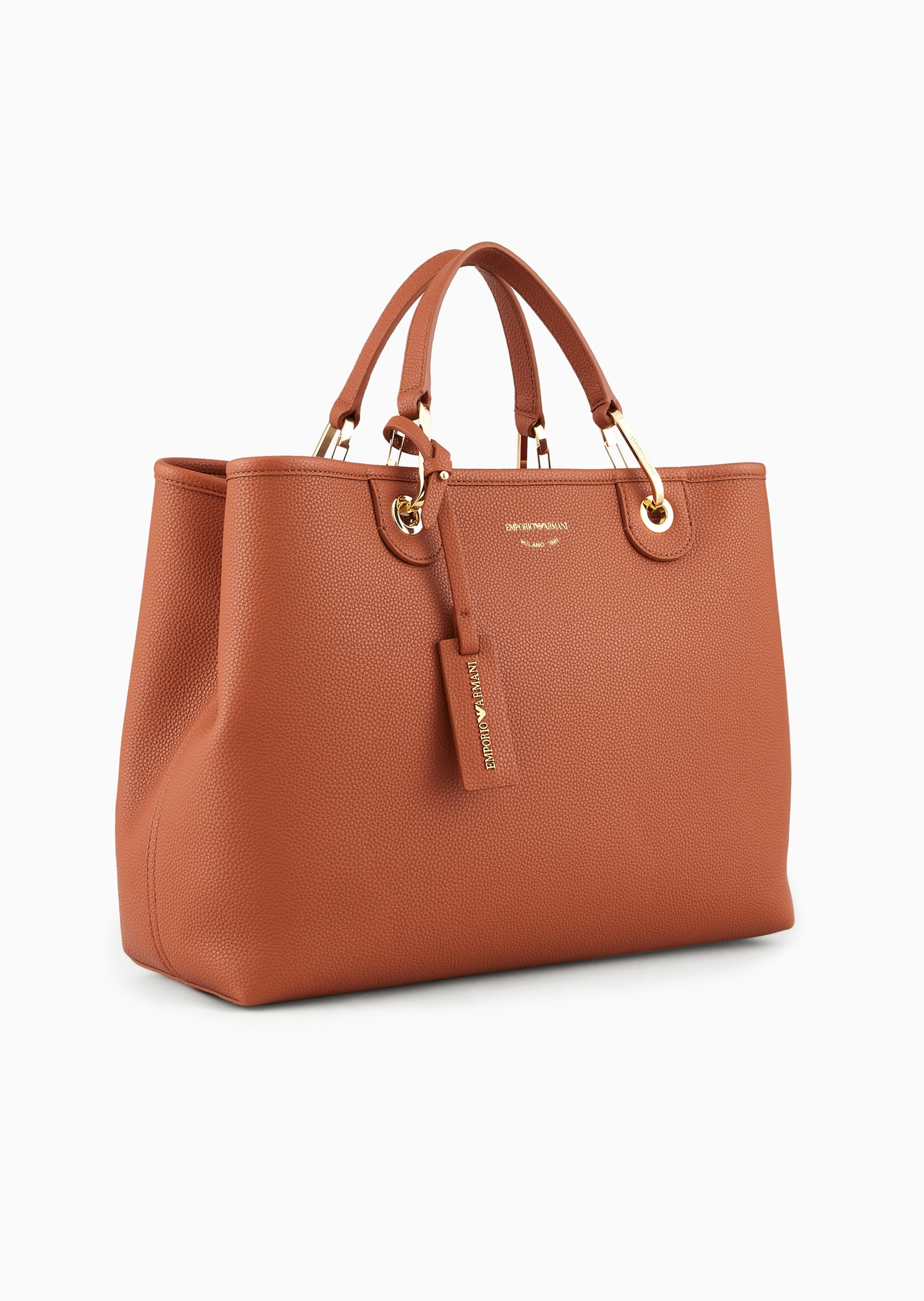 Emporio Armani 女士中号磁扣子母包可拆肩带手提斜挎托特包