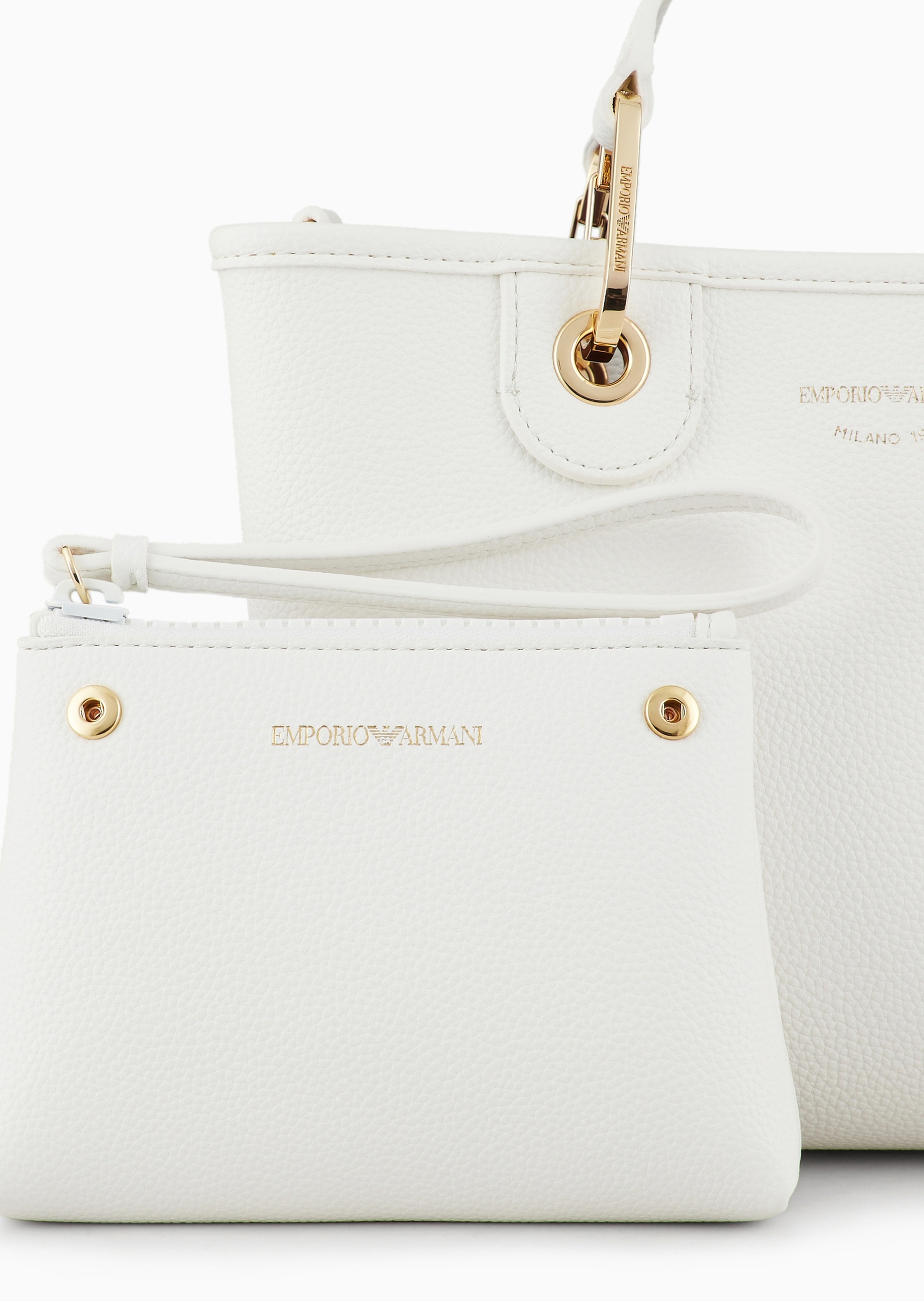 Emporio Armani 女士小号磁扣子母包手提斜挎托特包