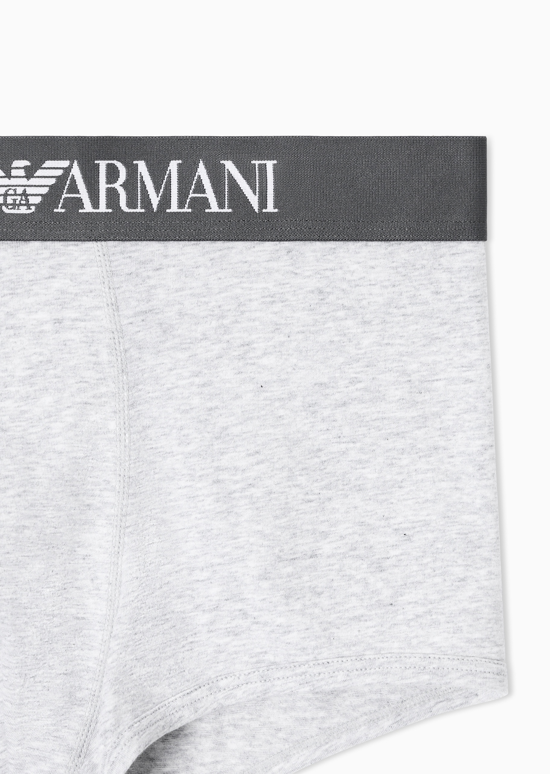 Emporio Armani 男士纯棉弹力Logo印花平角内裤轻奢礼物