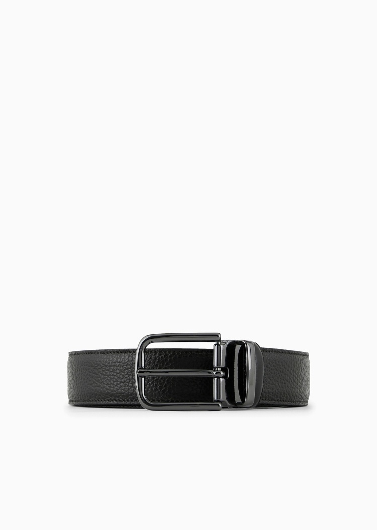 Emporio Armani 正反两用皮革针扣腰带
