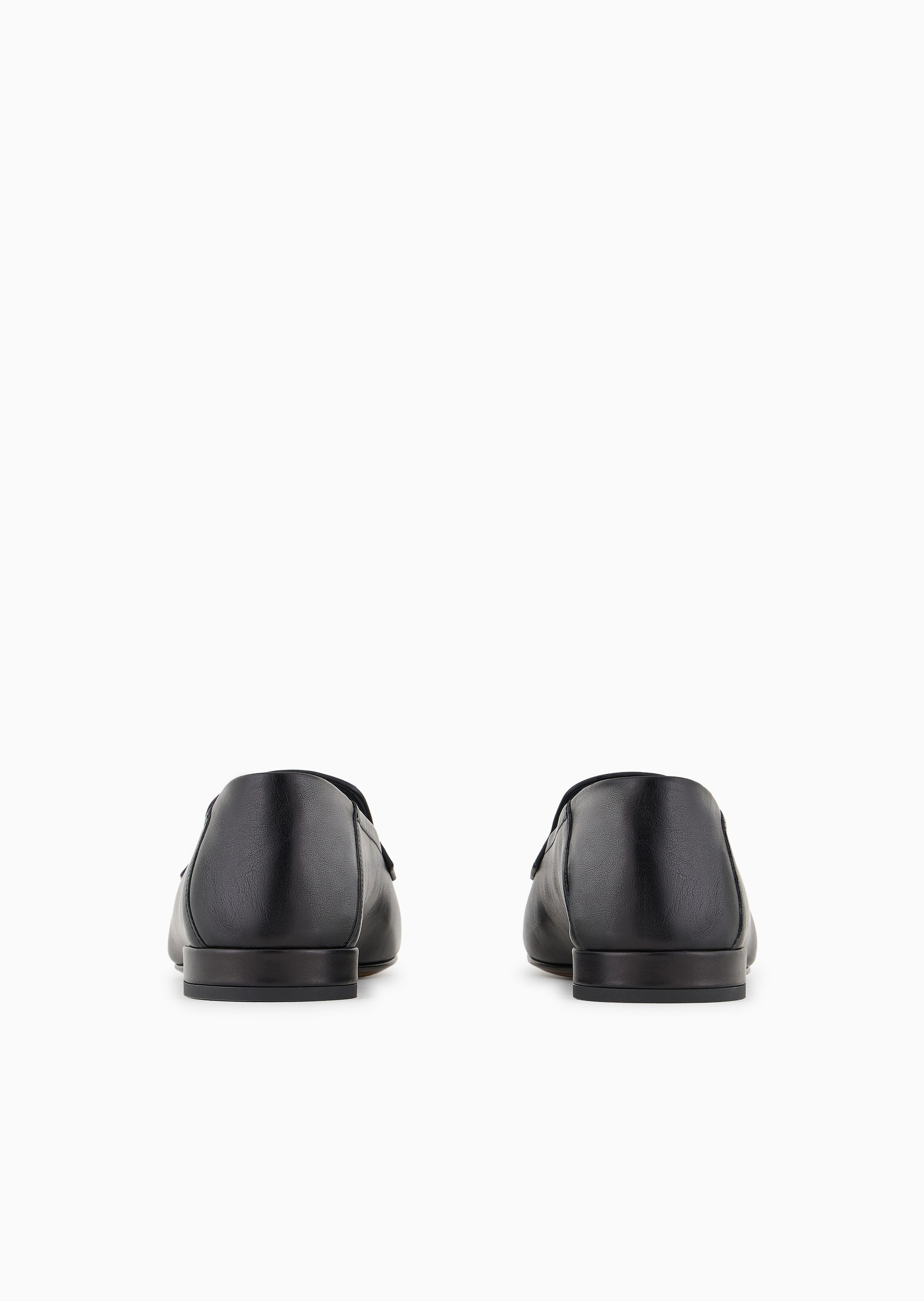 Giorgio Armani 女士犊牛皮革一脚蹬方头休闲商务乐福鞋