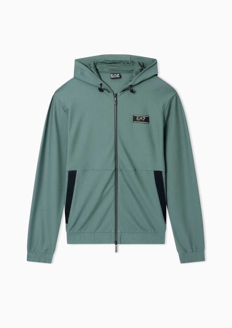 EA7 男士连帽风帽户外运动夹克外套