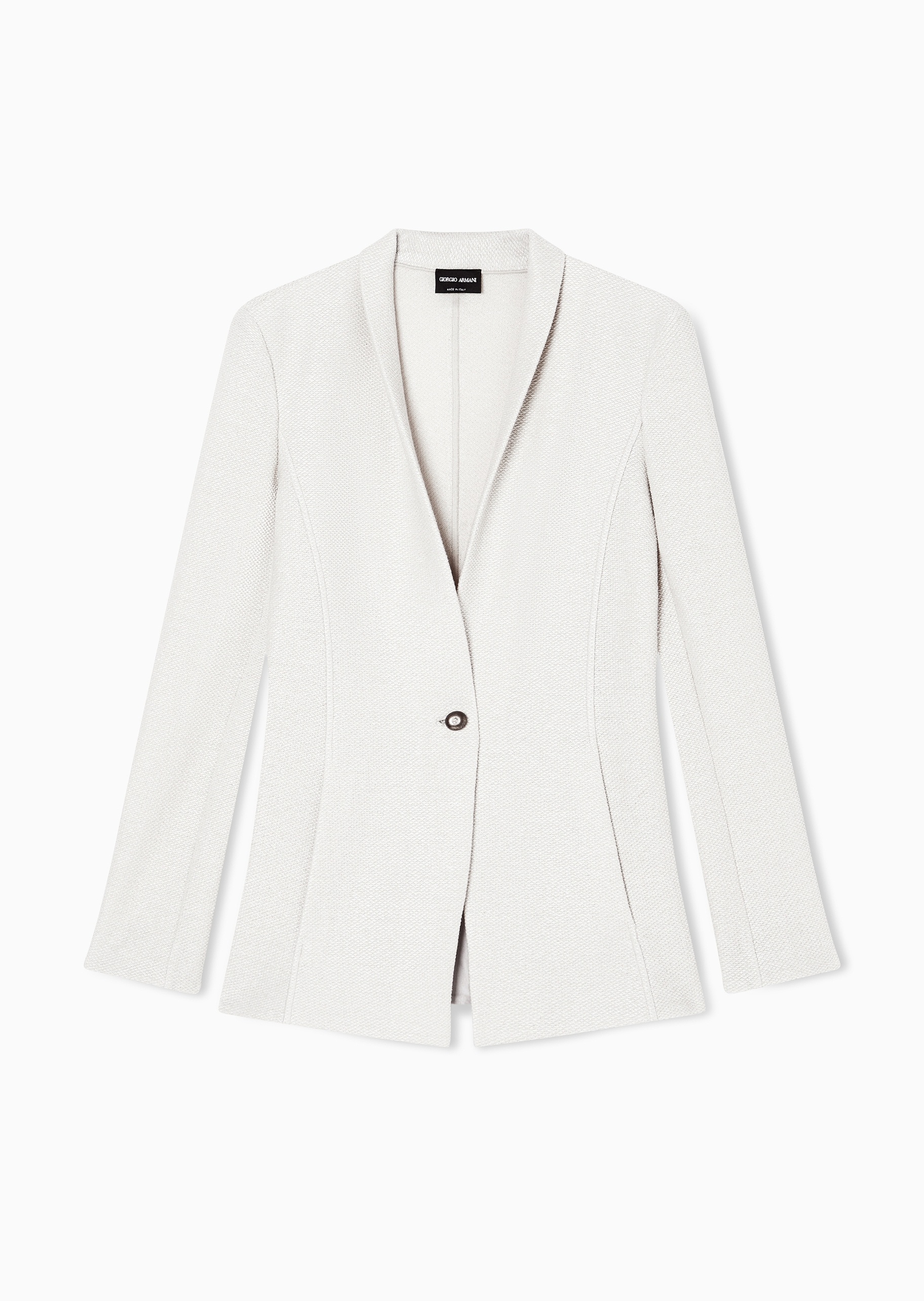 Giorgio Armani 女士长袖青果领单粒扣收腰西装外套