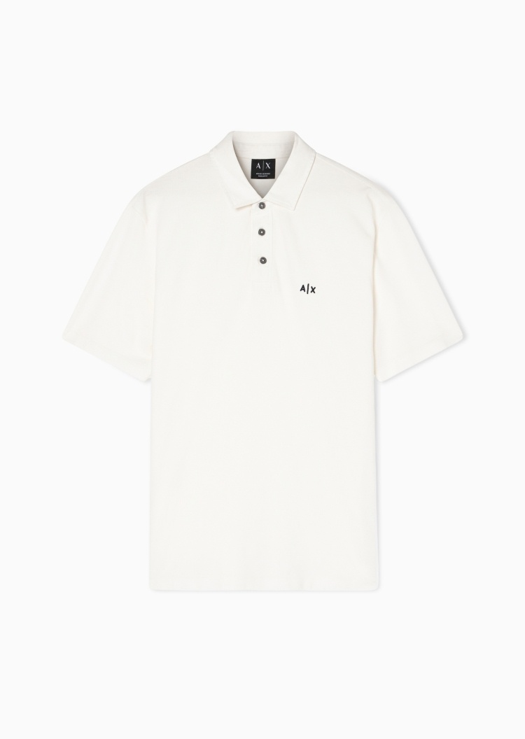 ARMANI EXCHANGE 男士翻领短袖刺绣商务Polo衫