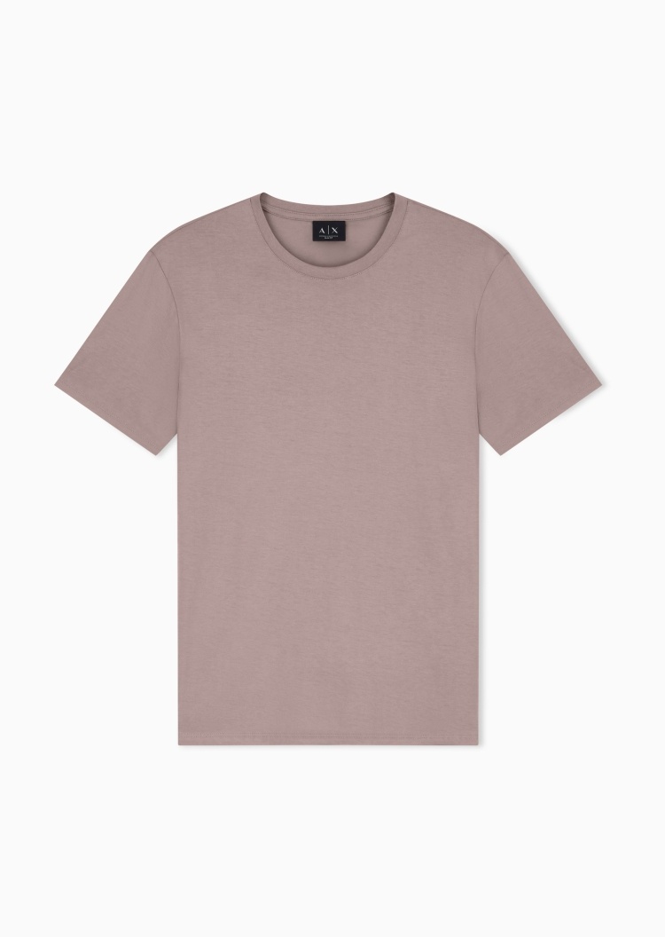ARMANI EXCHANGE 男士纯棉修身短袖圆领纯色简约T恤