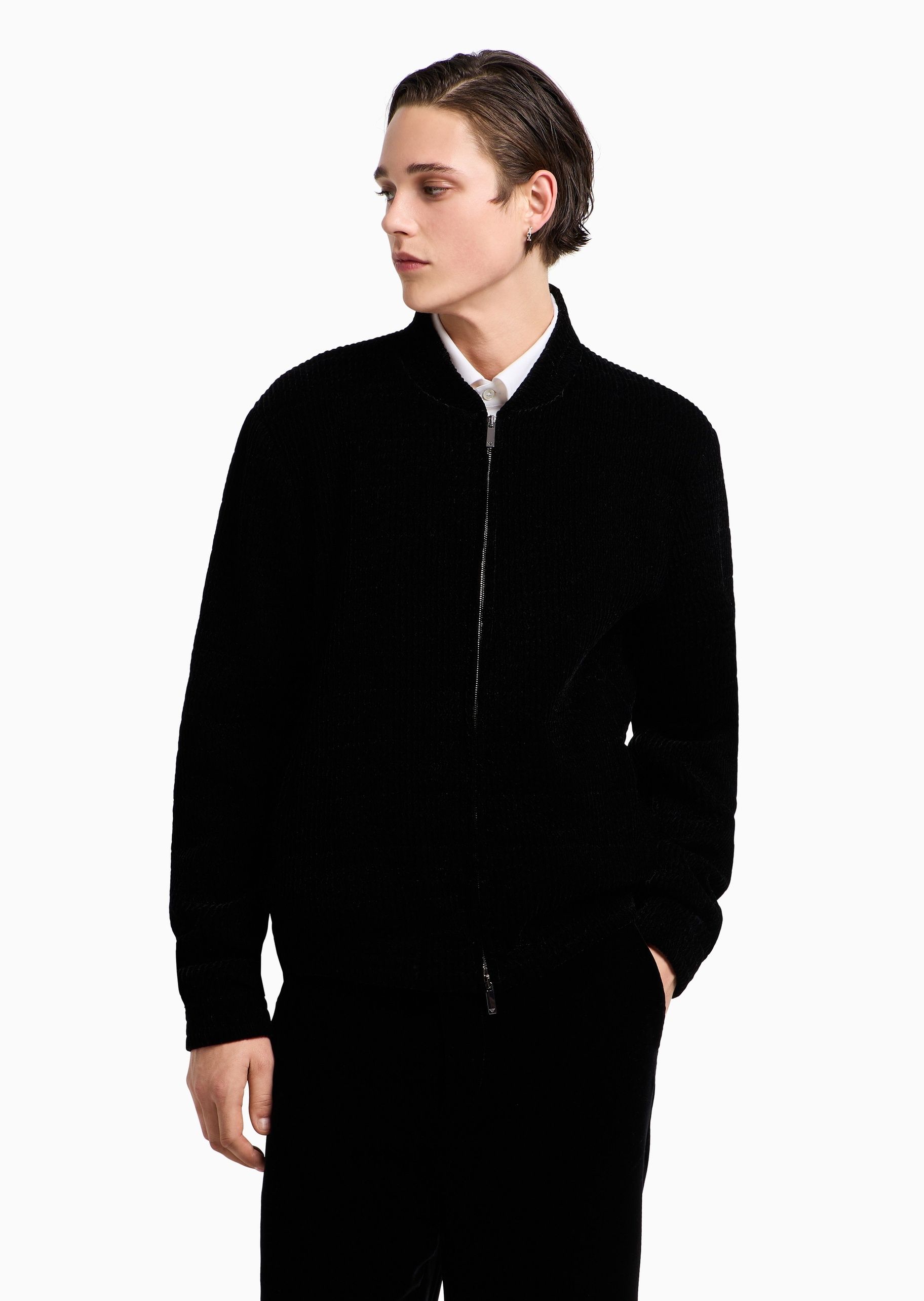 Emporio Armani 男士长袖肌理感复古商务休闲夹克外套