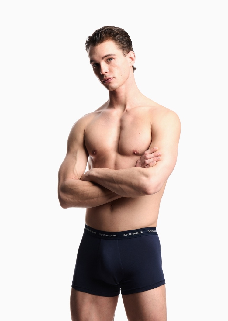 Emporio Armani 男士平角两条装轻奢礼物内裤套装