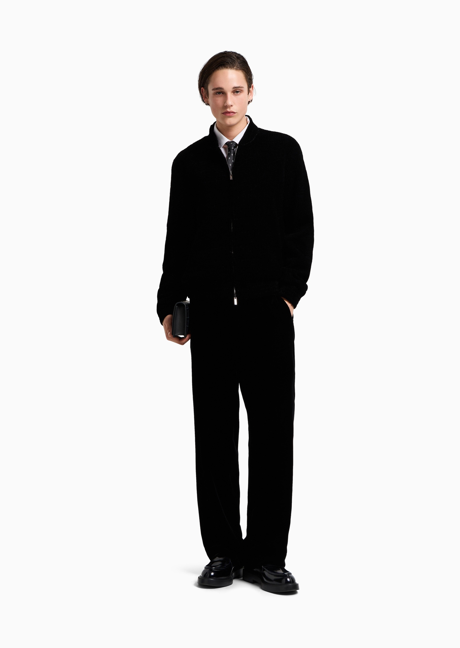 Emporio Armani 男士长袖肌理感复古商务休闲夹克外套