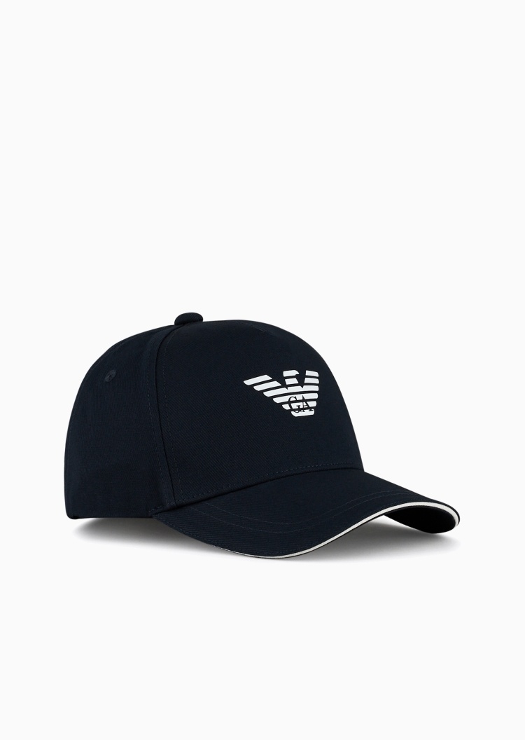 Emporio Armani 男士纯棉印花出游休闲棒球鸭舌帽