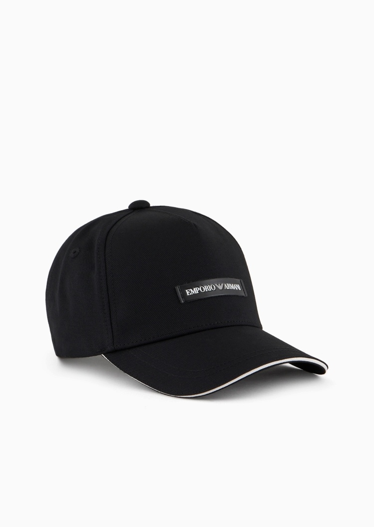 Emporio Armani 男士纯棉圆顶宽帽檐出游休闲棒球鸭舌帽