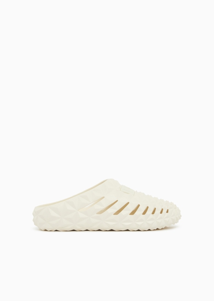 EA7 男女同款平底一脚蹬镂空休闲沙滩鞋