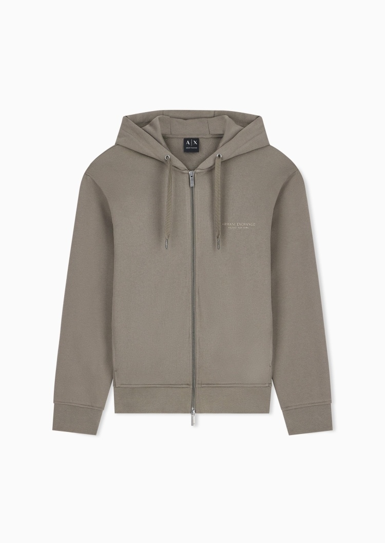 ARMANI EXCHANGE 男士连帽运动拉链开衫休闲卫衣外套
