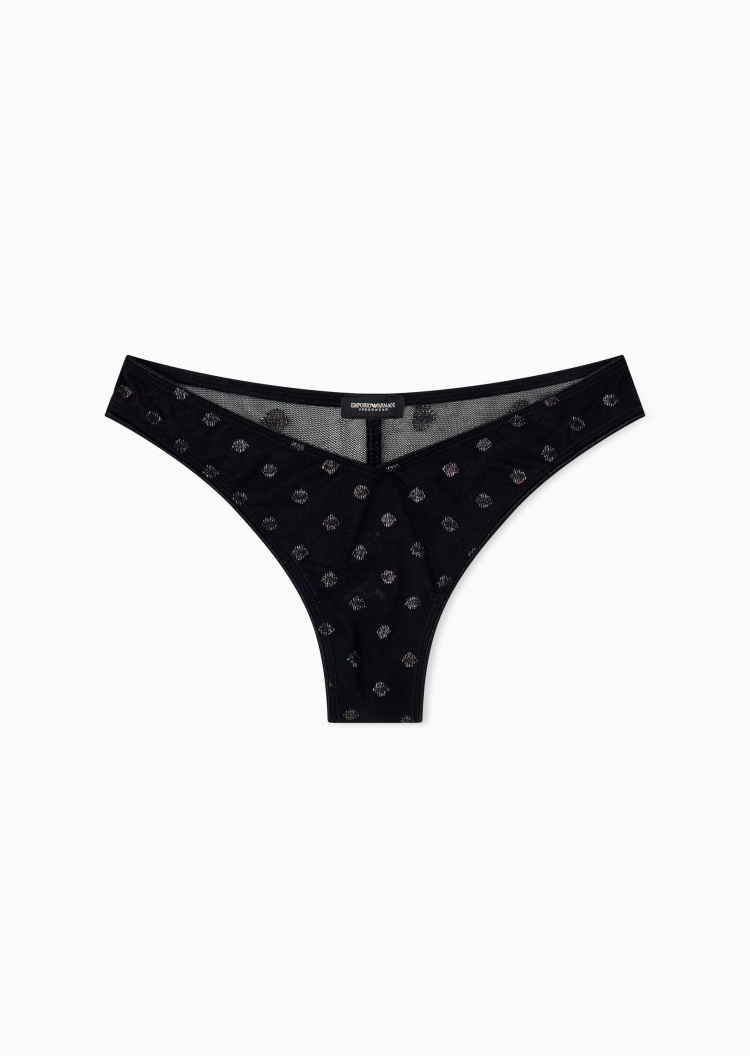 Emporio Armani 女士蕾丝性感轻奢时尚优雅丁字裤