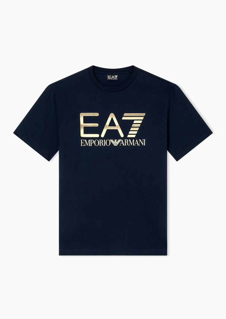 EA7 男士全棉合身短袖圆领印花T恤衫