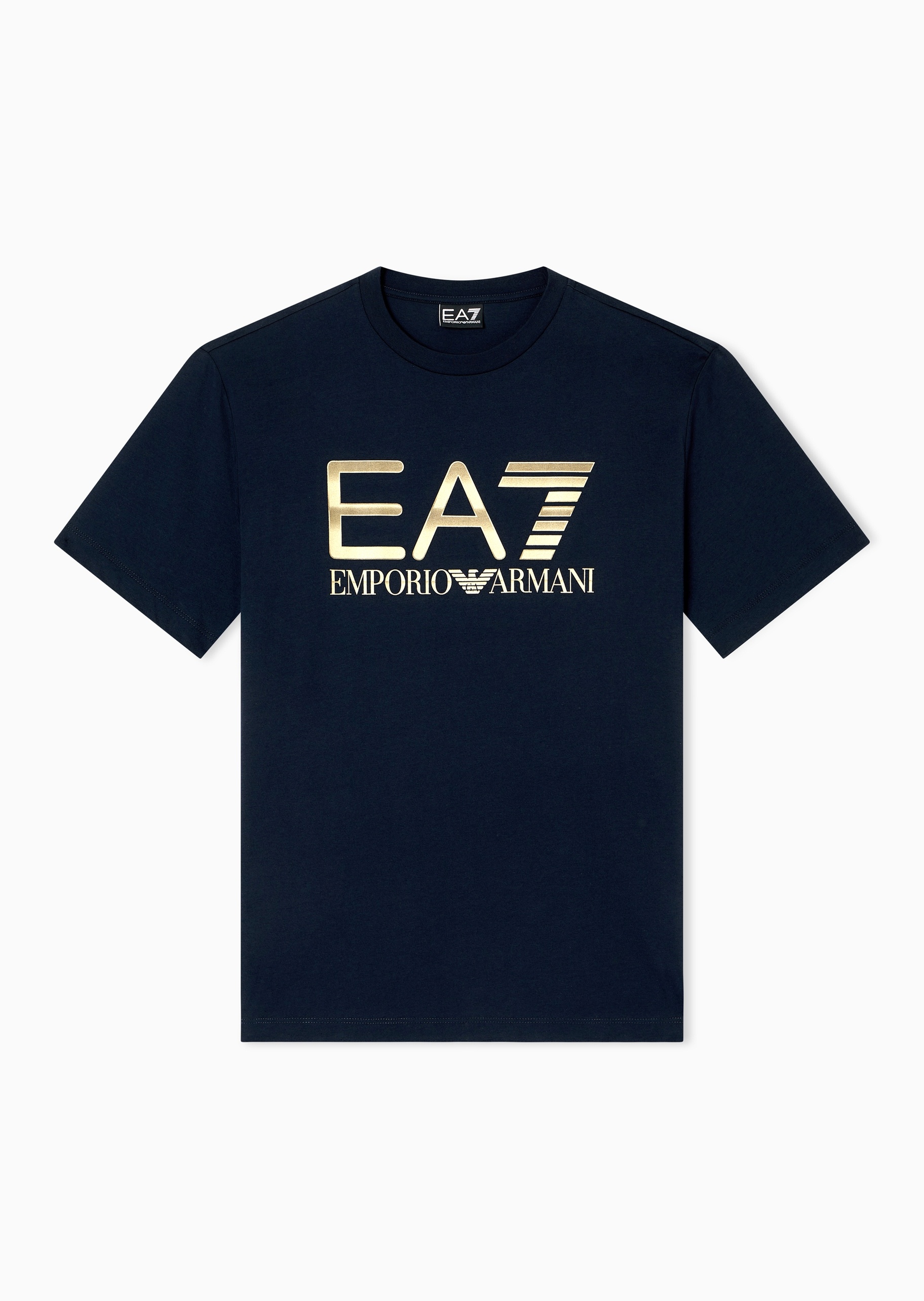 EA7 男士全棉合身短袖圆领印花T恤衫