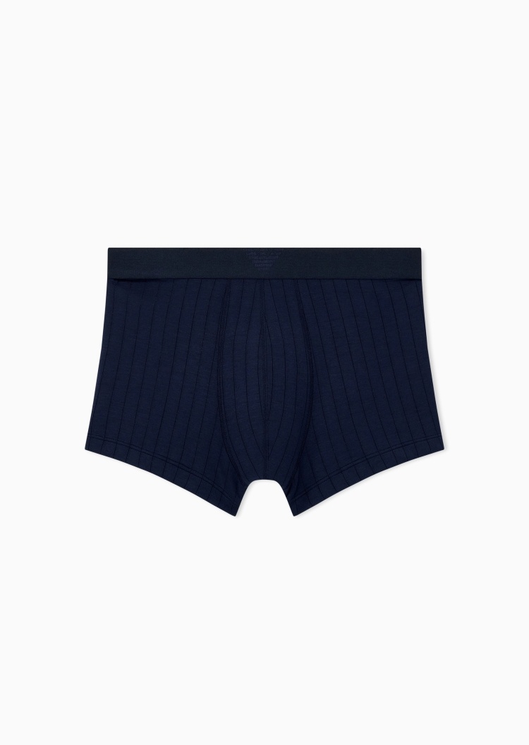 Emporio Armani 男士弹力平角轻奢礼物鹰标提花内裤