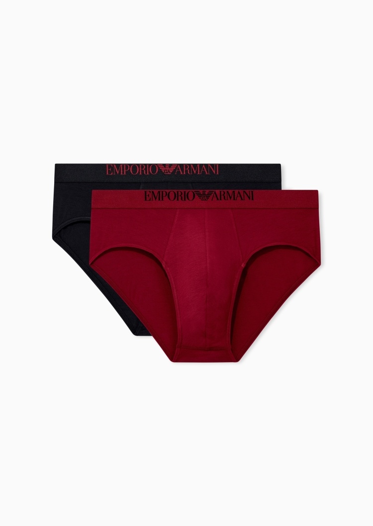 Emporio Armani 男士弹力三角两条装性感轻奢礼物内裤套装