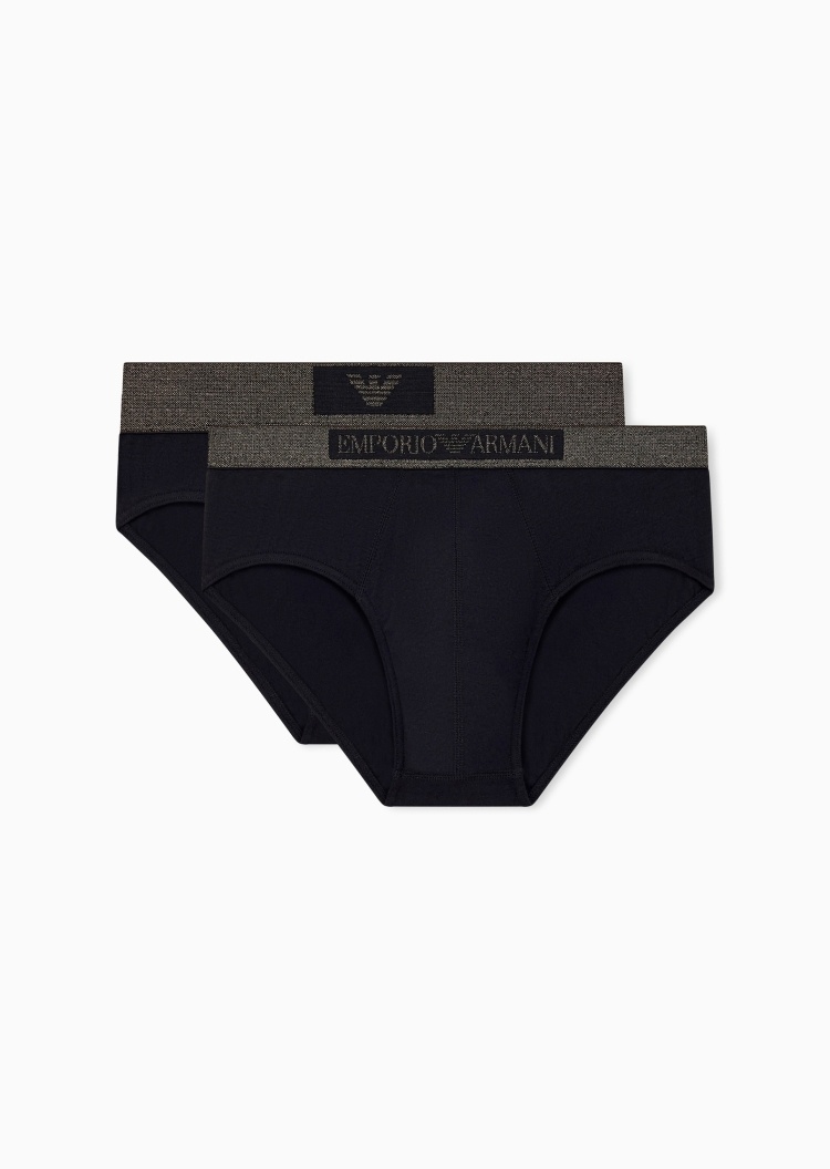 Emporio Armani 男士三角两条装性感轻奢礼物内裤套装