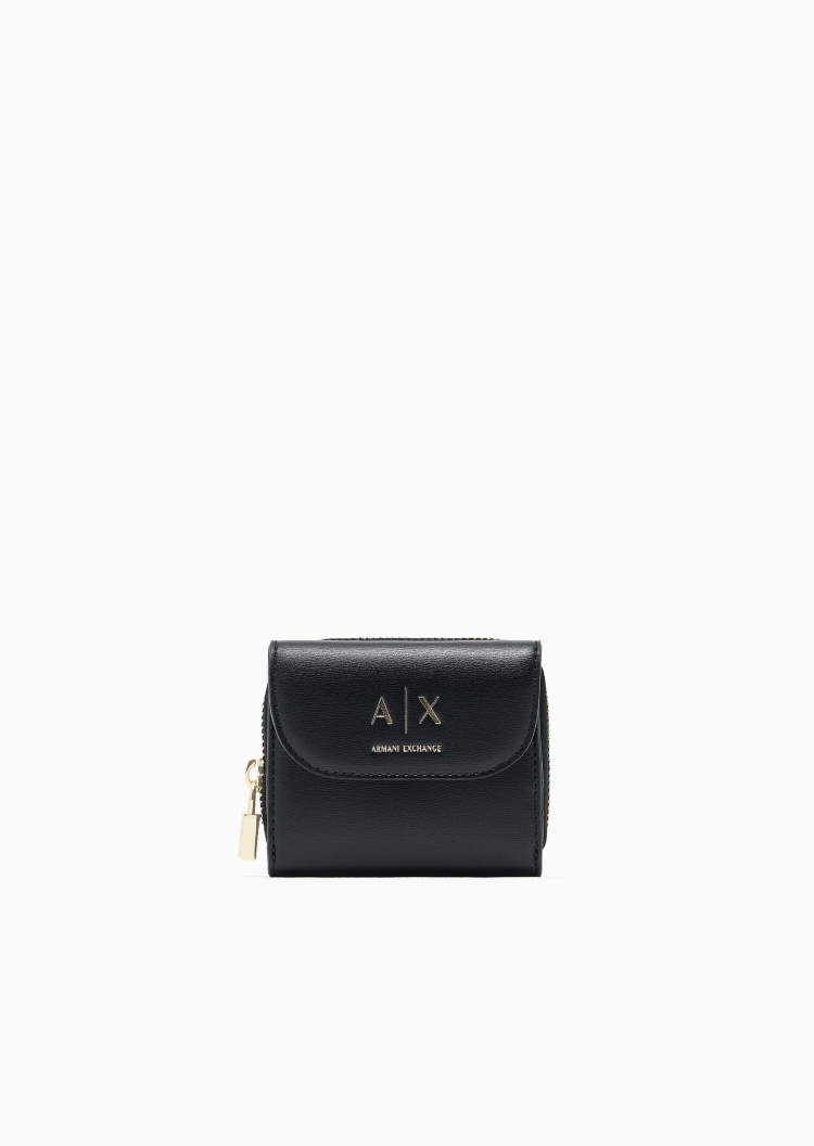 ARMANI EXCHANGE 女士环绕拉链短款多卡位手拿钱包