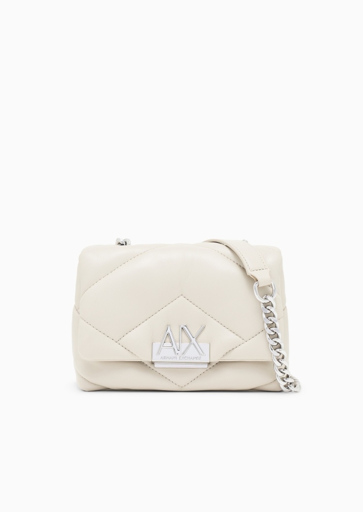ARMANI EXCHANGE 女士翻盖通勤单肩斜挎迷你邮差包