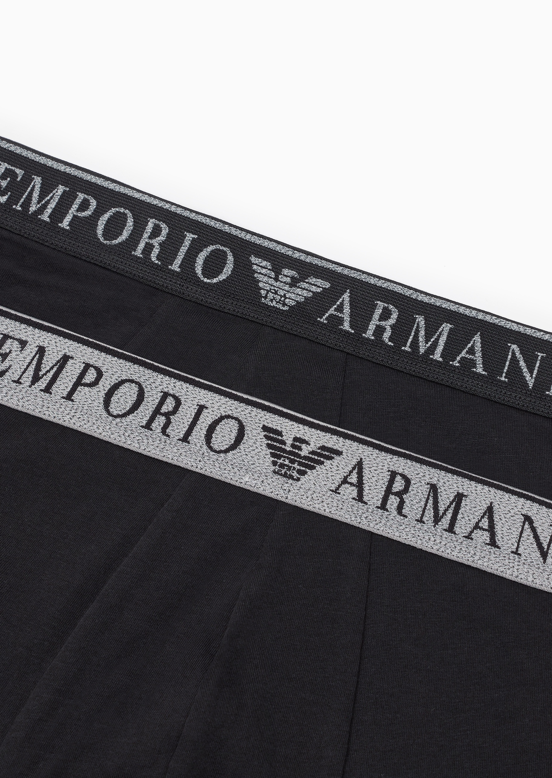 Emporio Armani 男士纯棉弹力平角两条装内裤套装