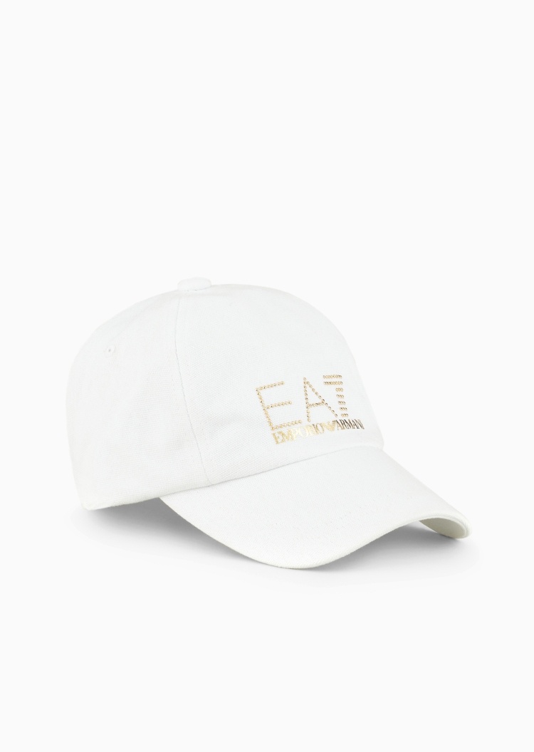 EA7 女士全棉封扣圆顶弯檐潮流运动棒球帽