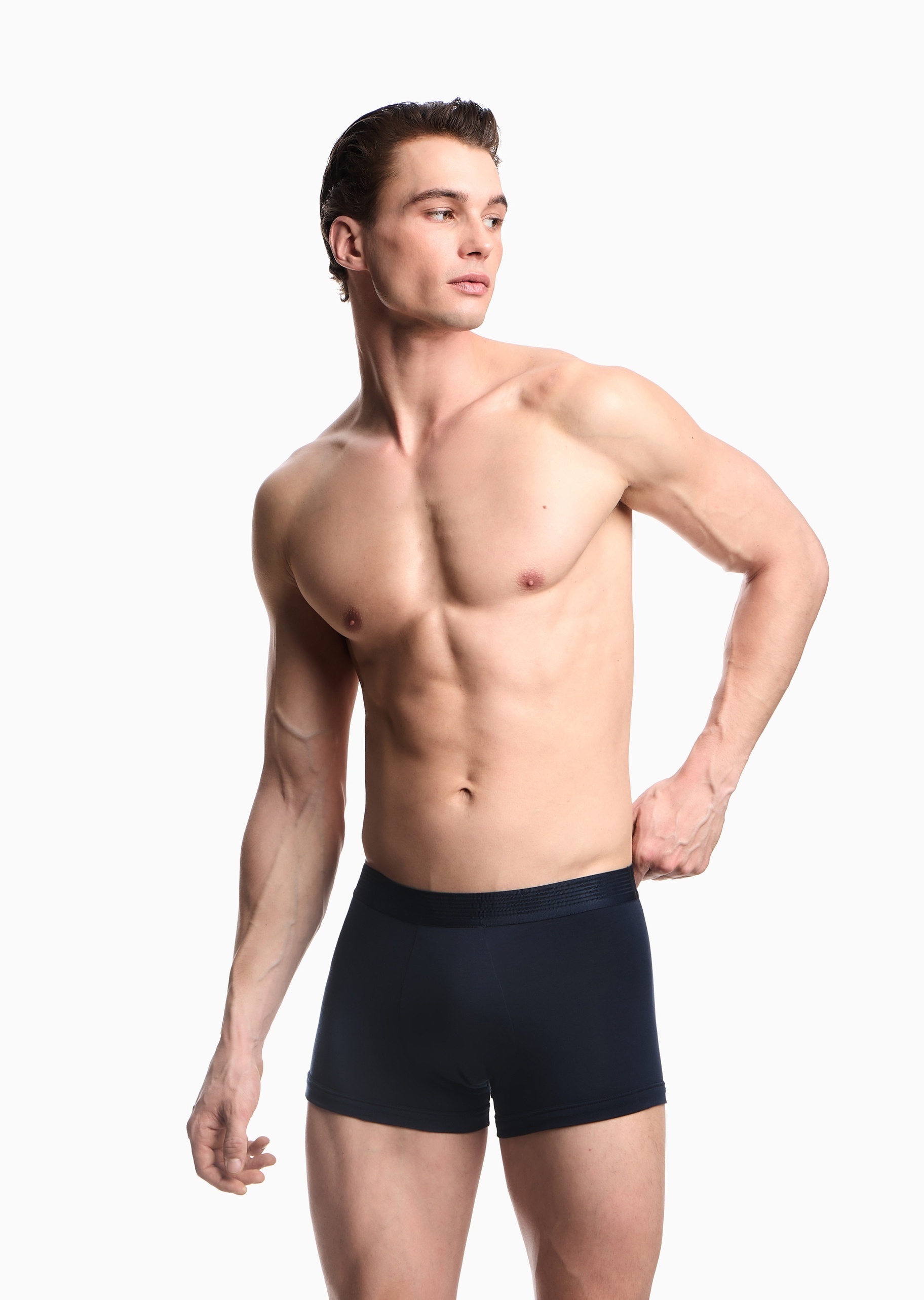 Emporio Armani 男士莱赛尔弹力平角礼物轻奢内裤