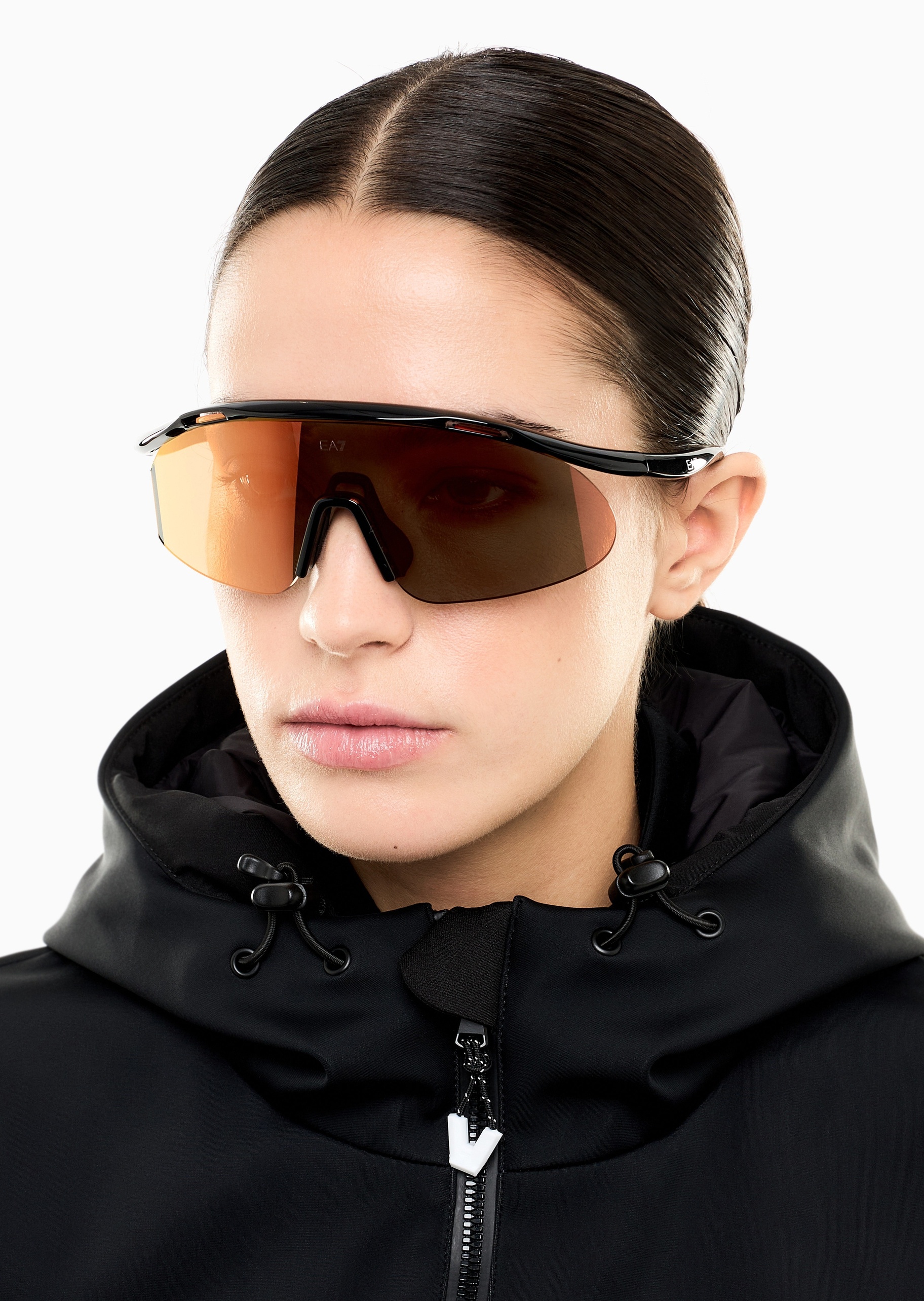 EA7 男士不规则形运动时尚前卫太阳眼镜