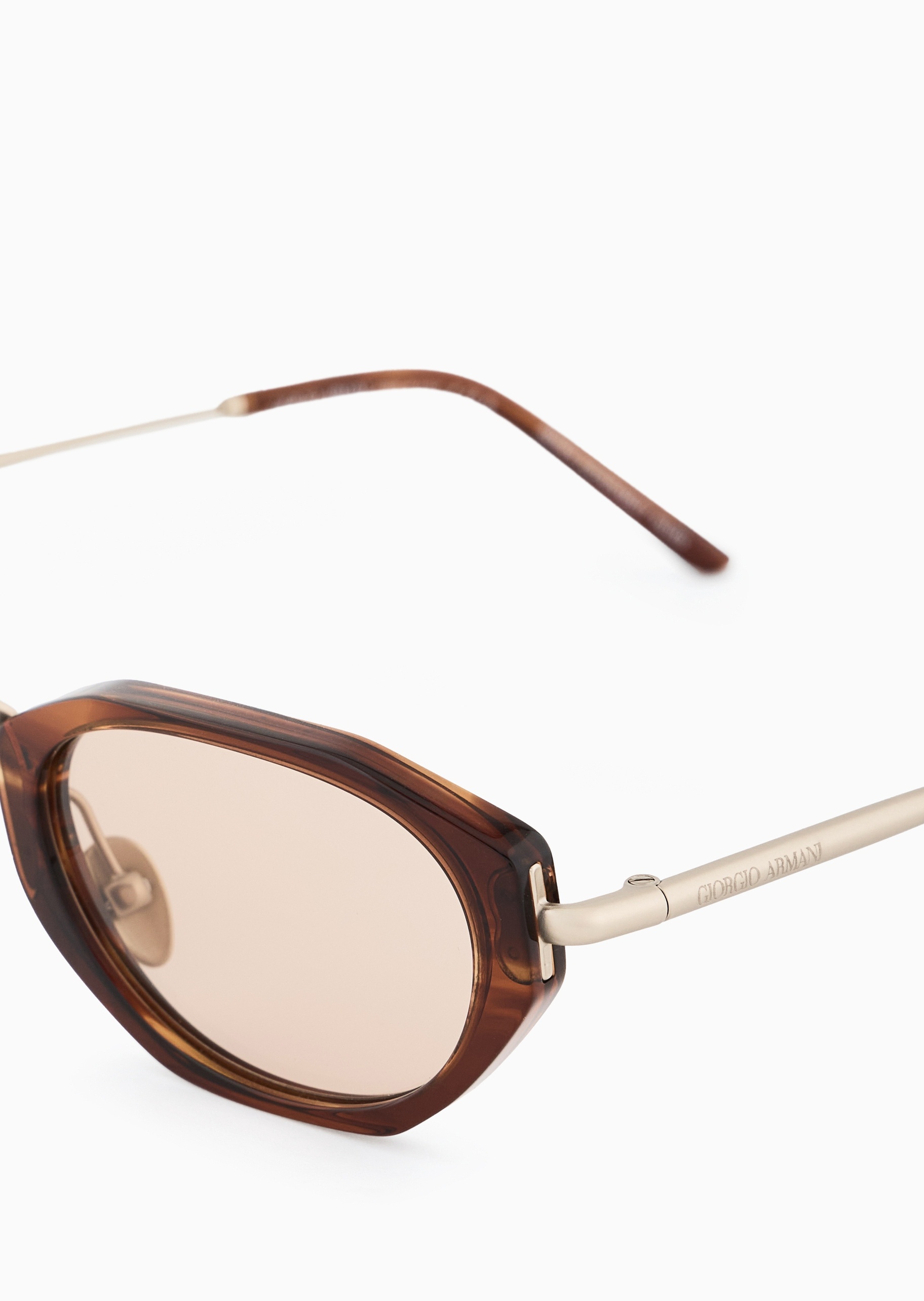 Giorgio Armani 男士不规则形小框时尚潮流太阳眼镜