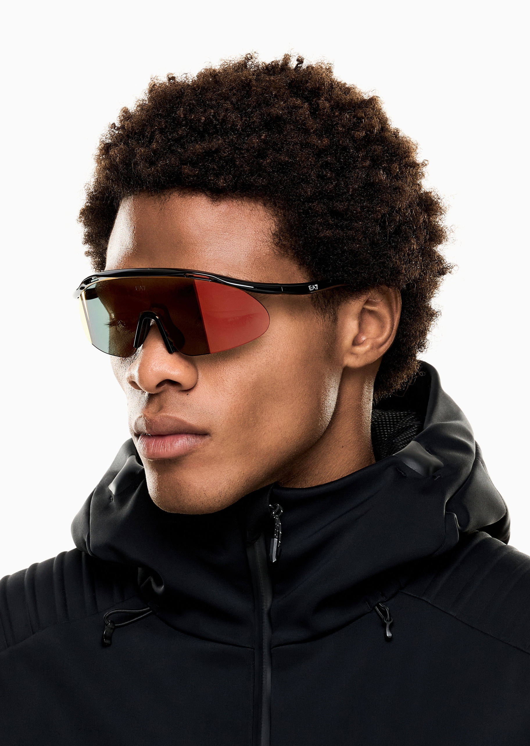 EA7 男士不规则形运动时尚前卫太阳眼镜