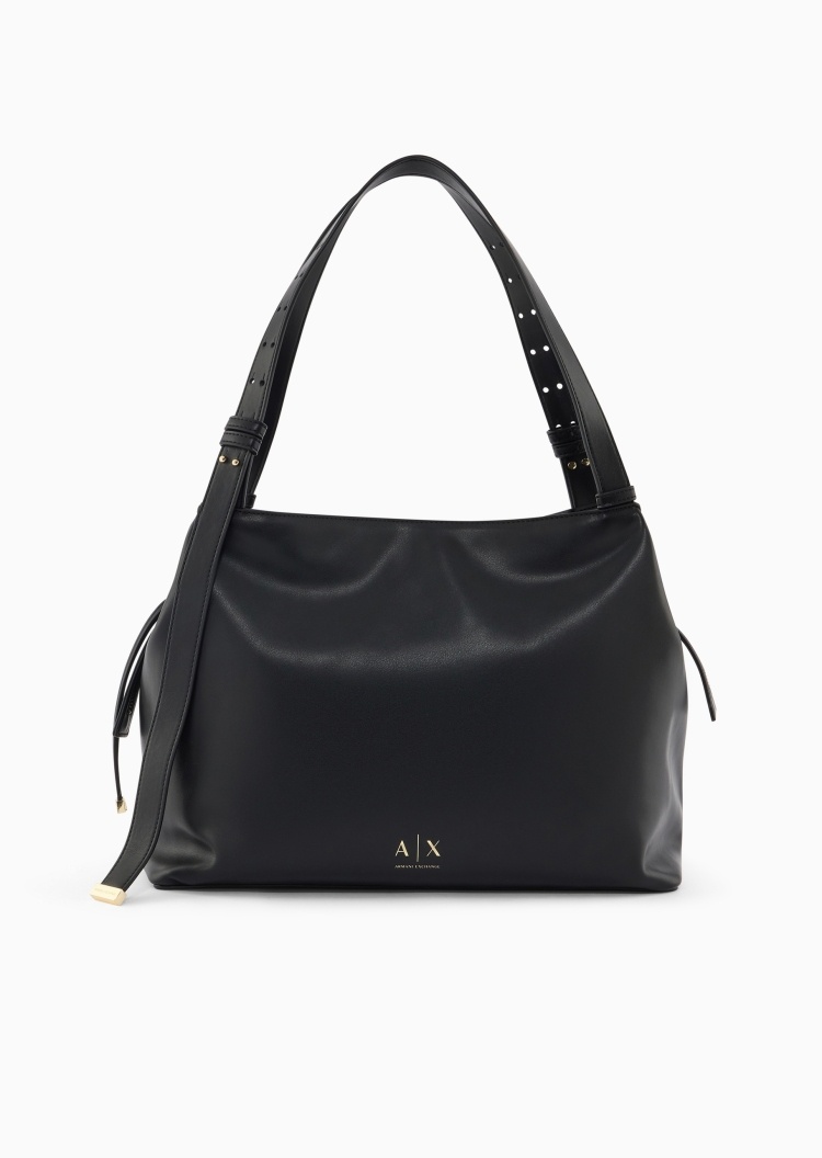 ARMANI EXCHANGE 女士拉链可调节手提单肩商务休闲托特包