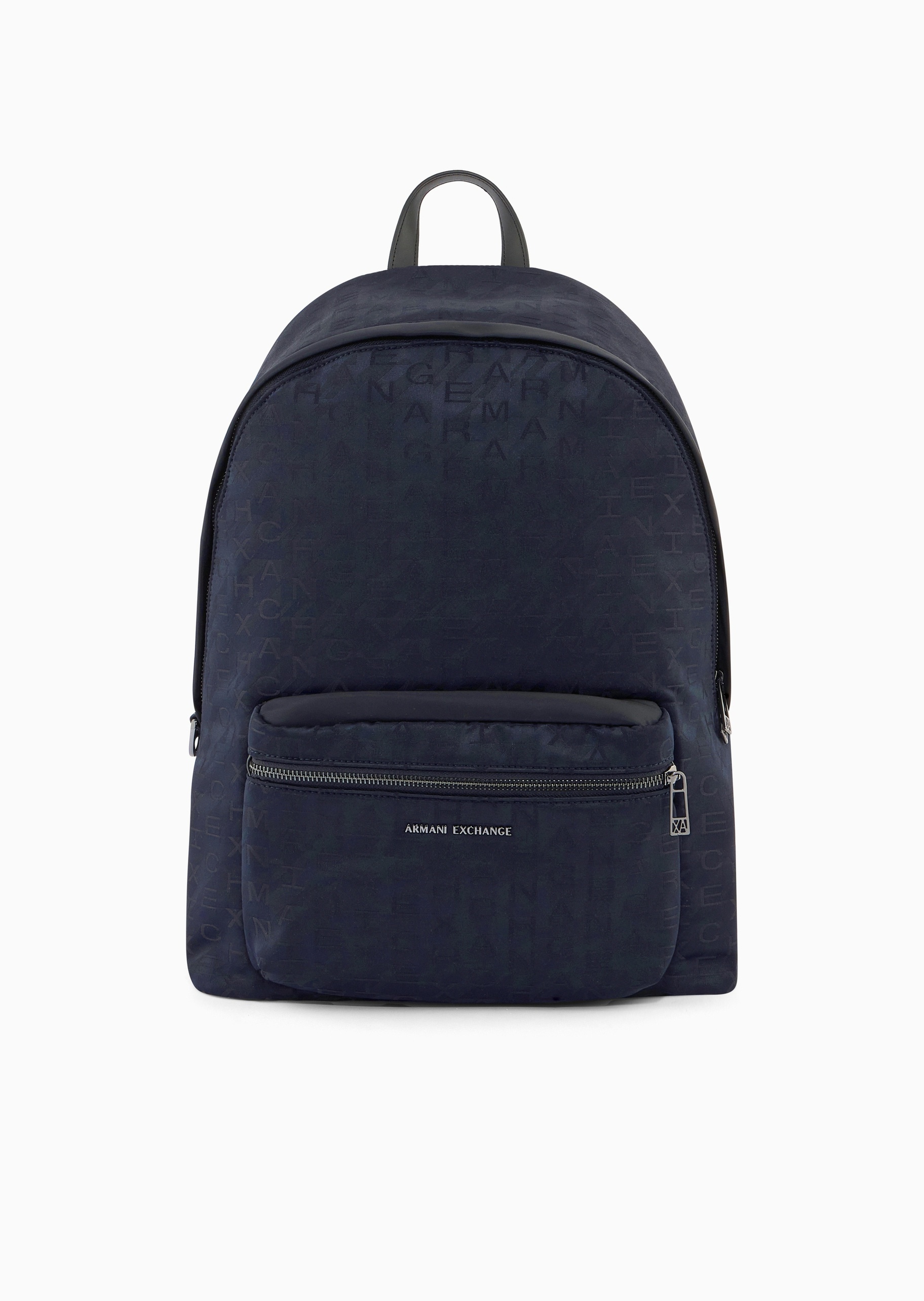 ARMANI EXCHANGE 男士拉链可调节满印休闲通勤手提双肩包