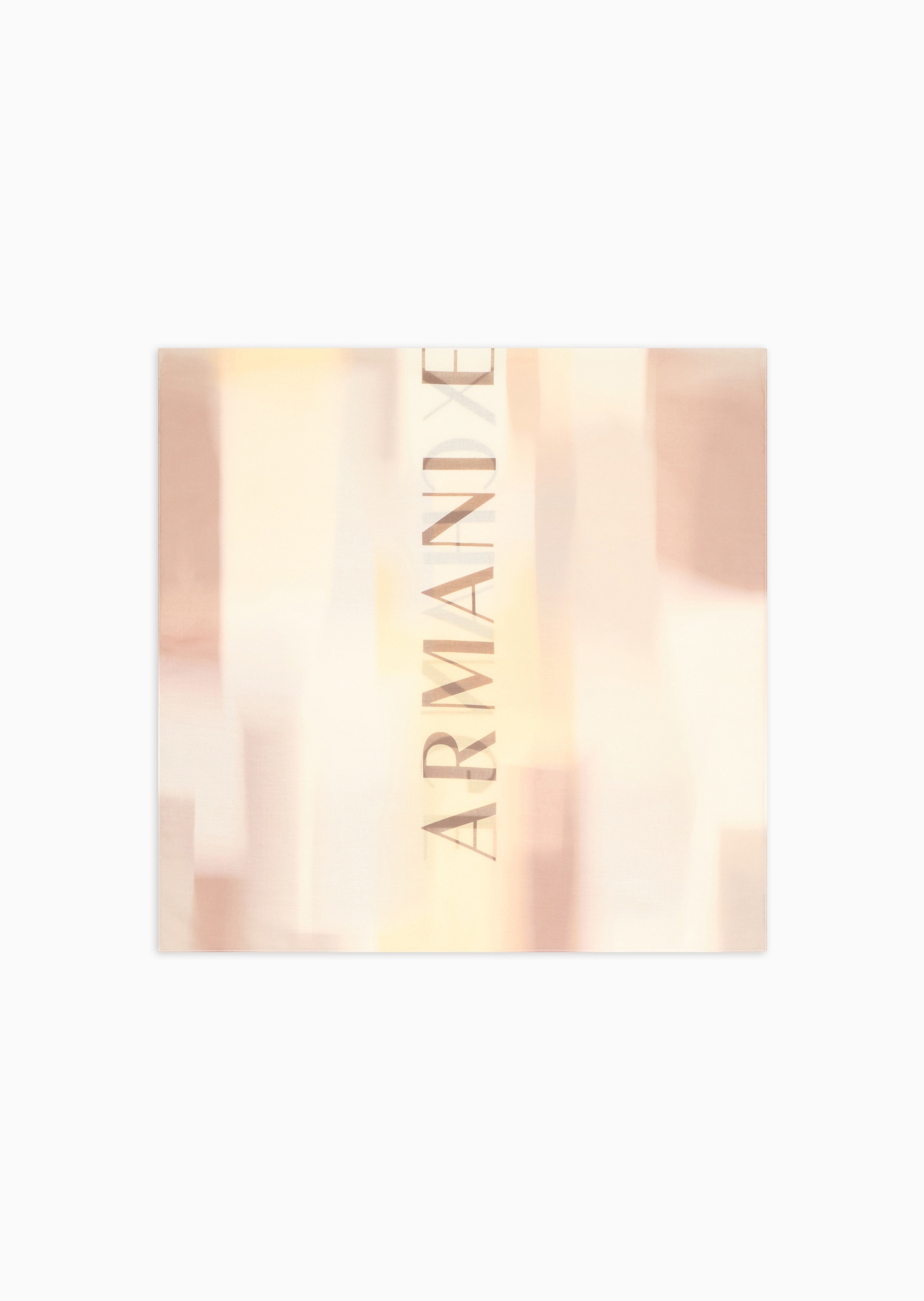 ARMANI EXCHANGE 女士长方形撞色标识印花优雅围巾