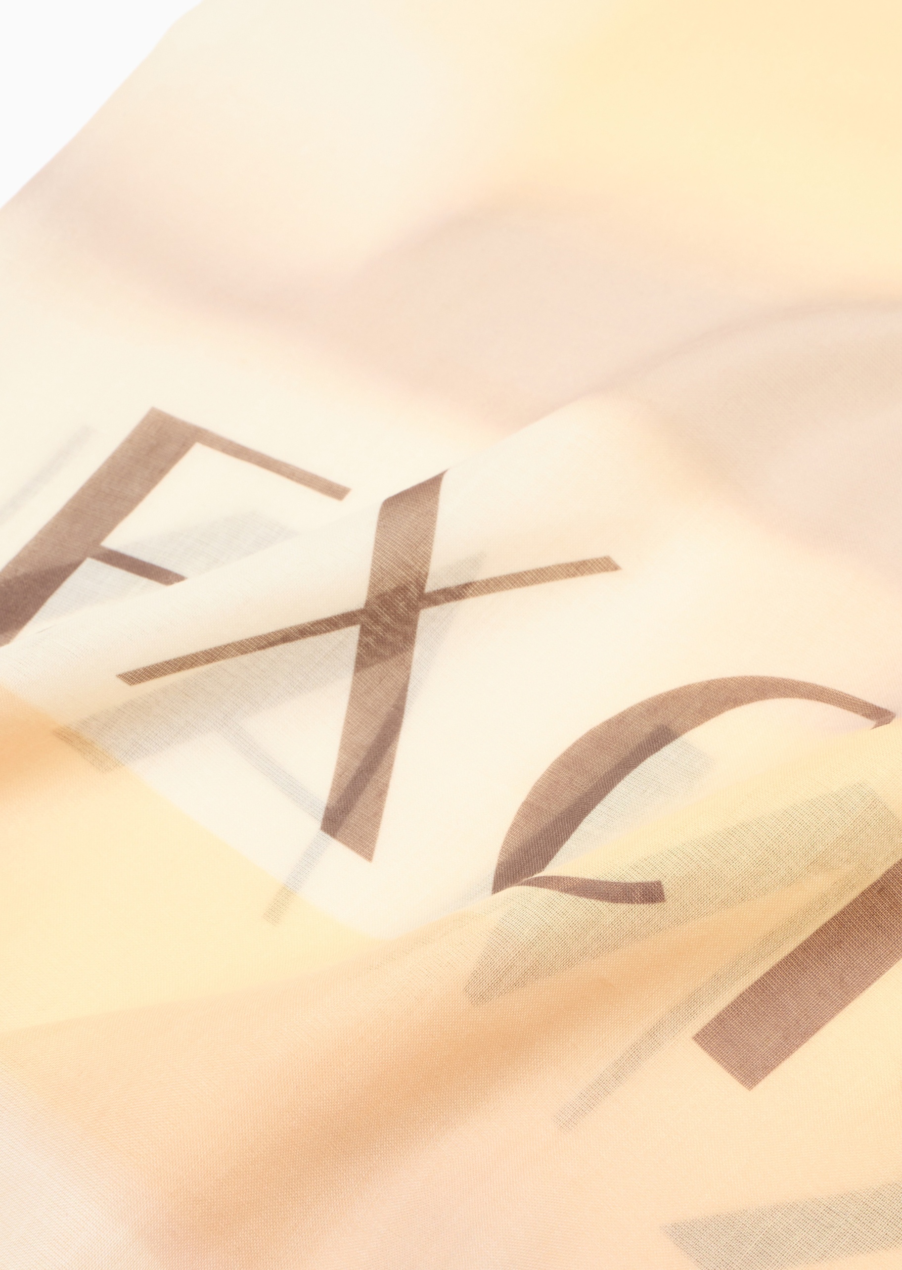 ARMANI EXCHANGE 女士长方形撞色标识印花优雅围巾